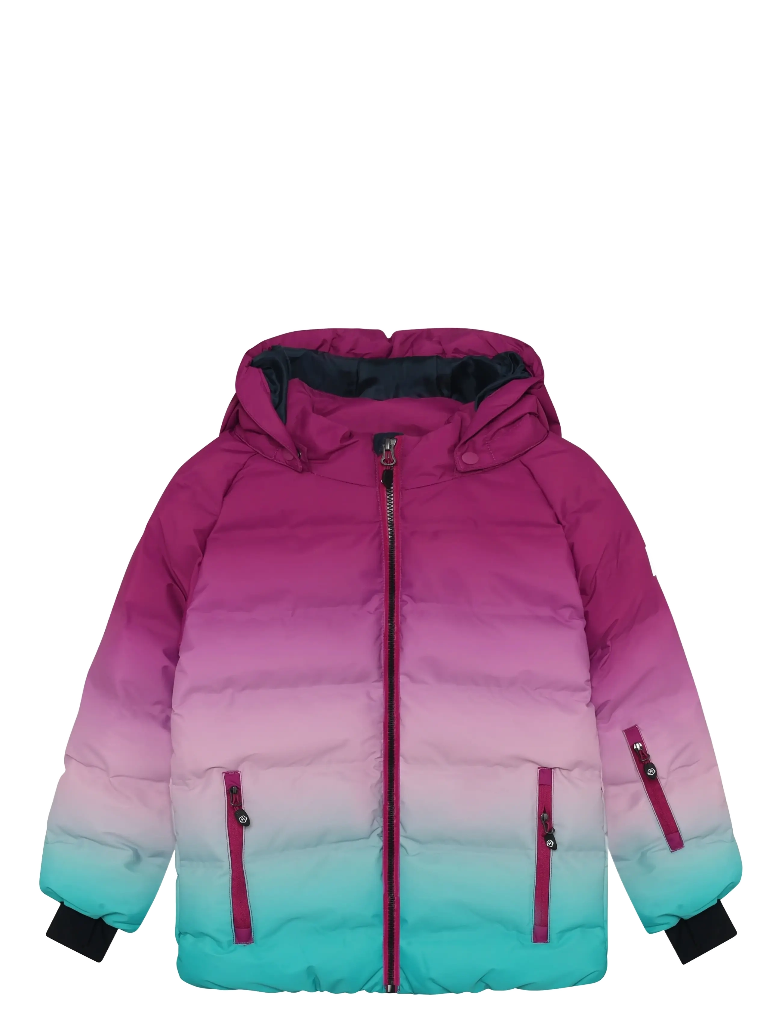 Color Kids Ski Jacket - Quilt & Gradient - Outdoor - WILD ASTER / pink/rose