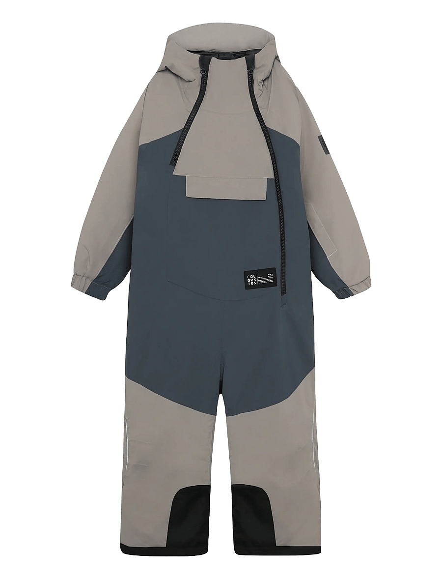 Color Kids - Jr. Ski Coverall - Colorblock - outerwear - rock ridge - 1