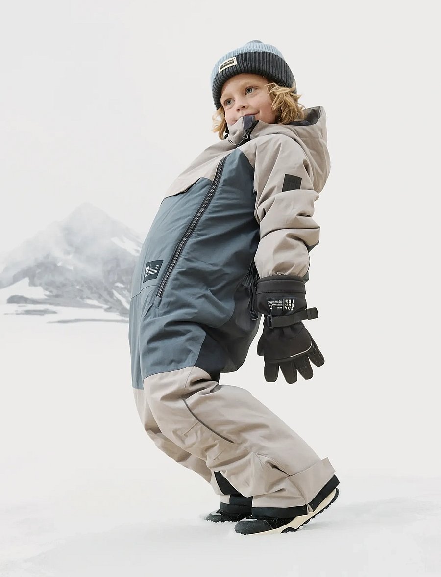 Color Kids - Jr. Ski Coverall - Colorblock - outerwear - rock ridge - 0