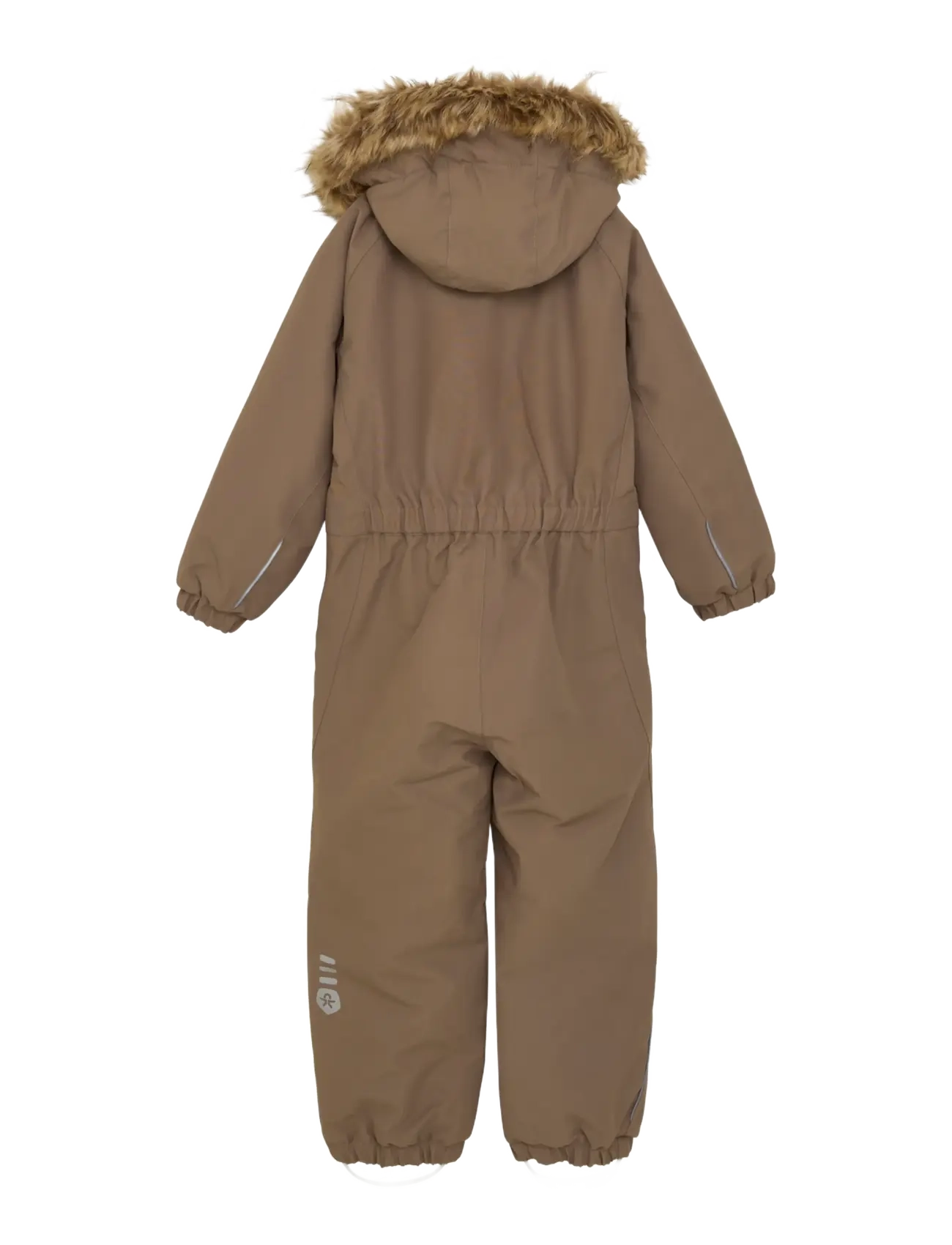 Color Kids - Coverall W. Fake Fur - outerwear - fossil - 1