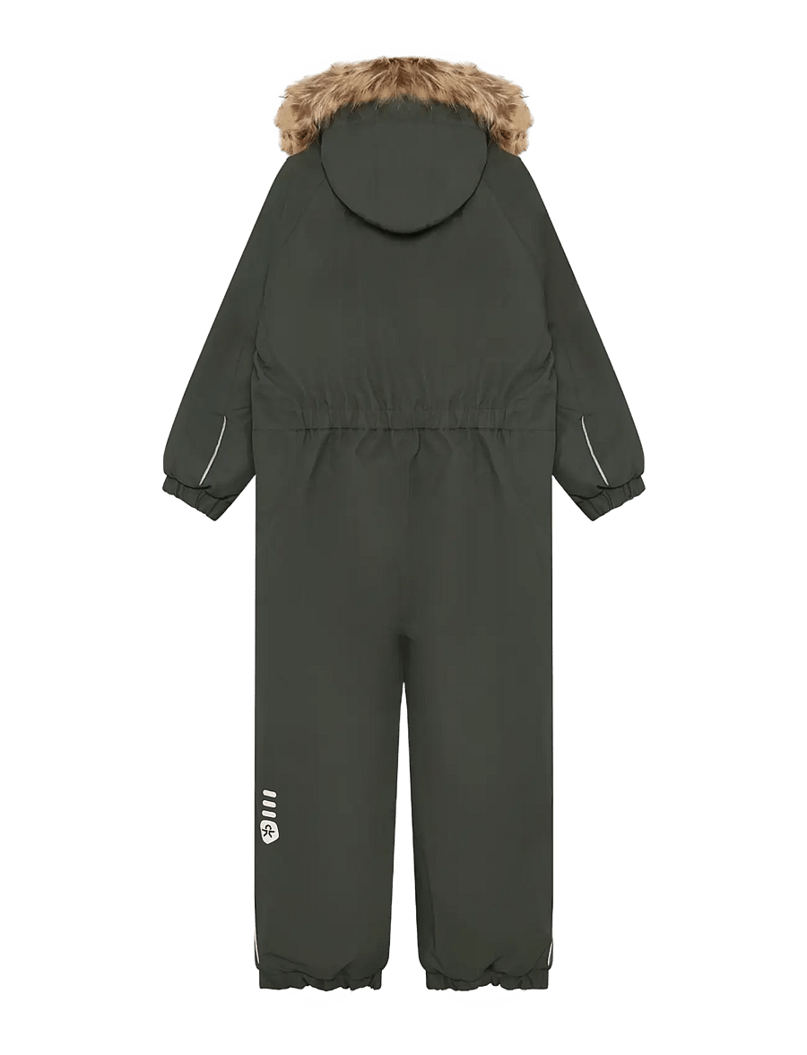 Color Kids - Coverall W. Fake Fur - Üleriided - kambaba - 1