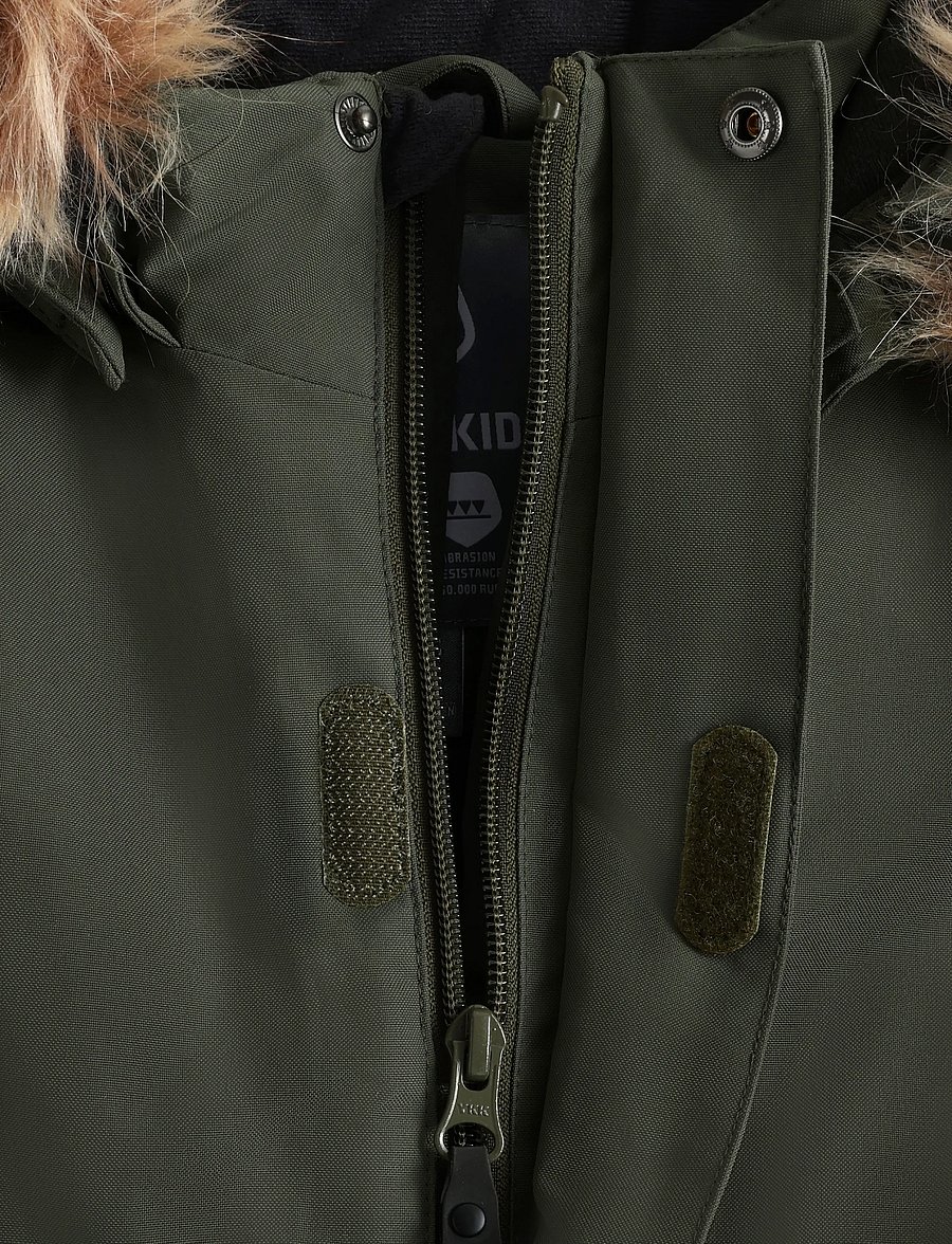 Color Kids - Coverall W. Fake Fur - Üleriided - kambaba - 3