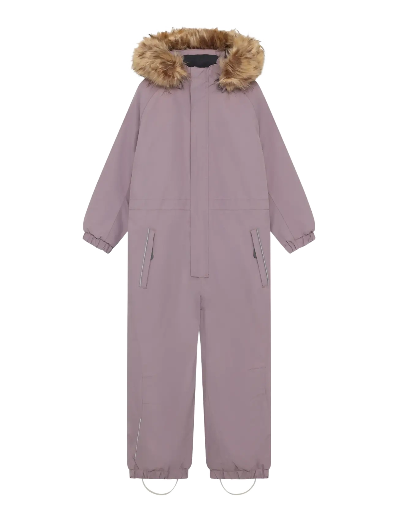 Color Kids Coverall W. Fake Fur - Color Kids - TOADSTOOL / purple