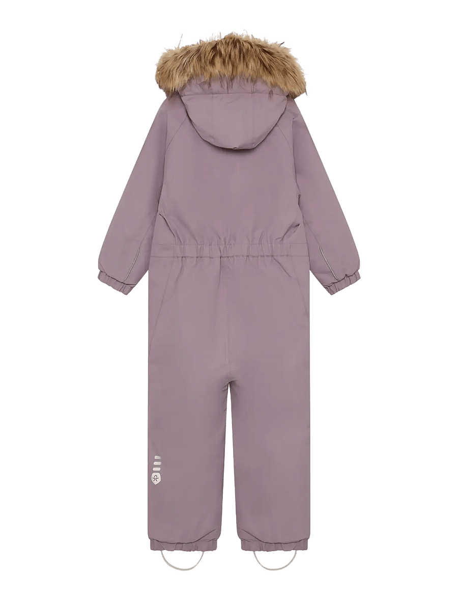 Color Kids - Coverall W. Fake Fur - outerwear - toadstool - 1