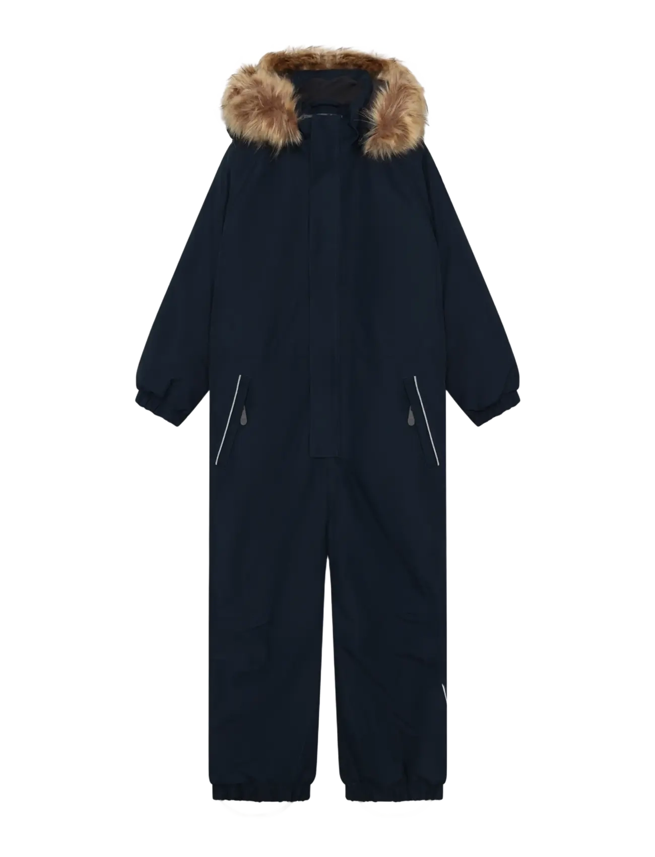 Color Kids Coverall W. Fake Fur - Color Kids - TOTAL ECLIPSE / navy