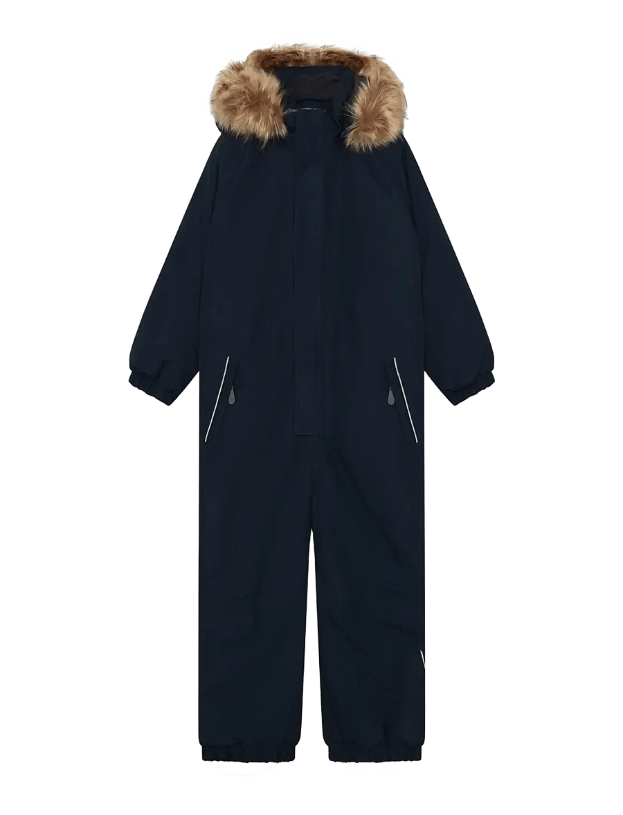 Color Kids - Coverall W. Fake Fur - outerwear - total eclipse - 0
