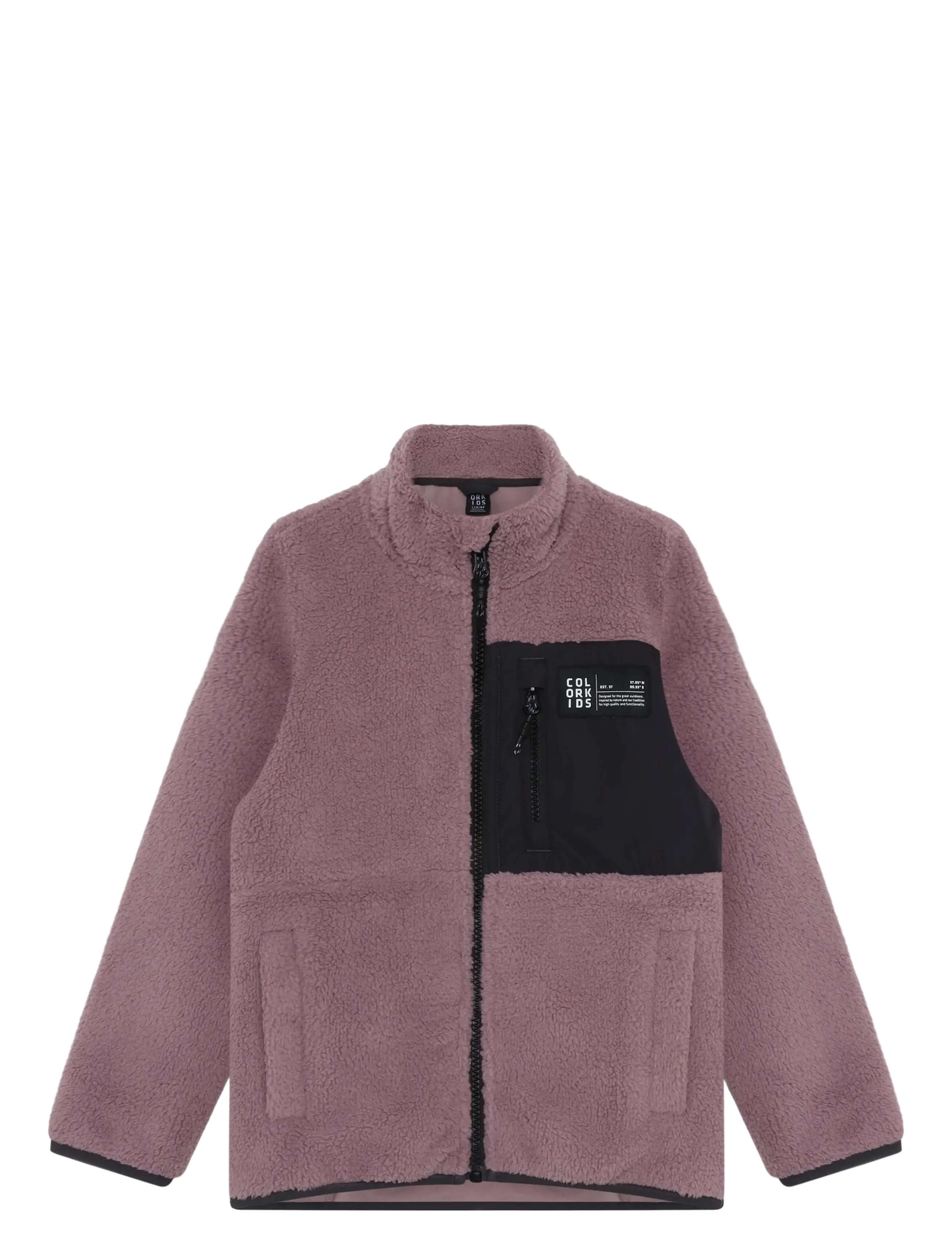 Color Kids Teddy Jacket - Fleecejackor - TOADSTOOL / pink/rose