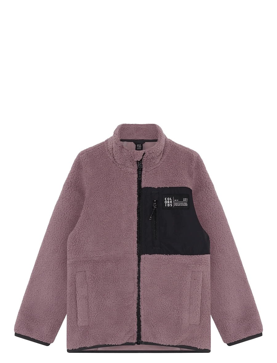 Color Kids - Teddy Jacket - paksud joped - toadstool - 0