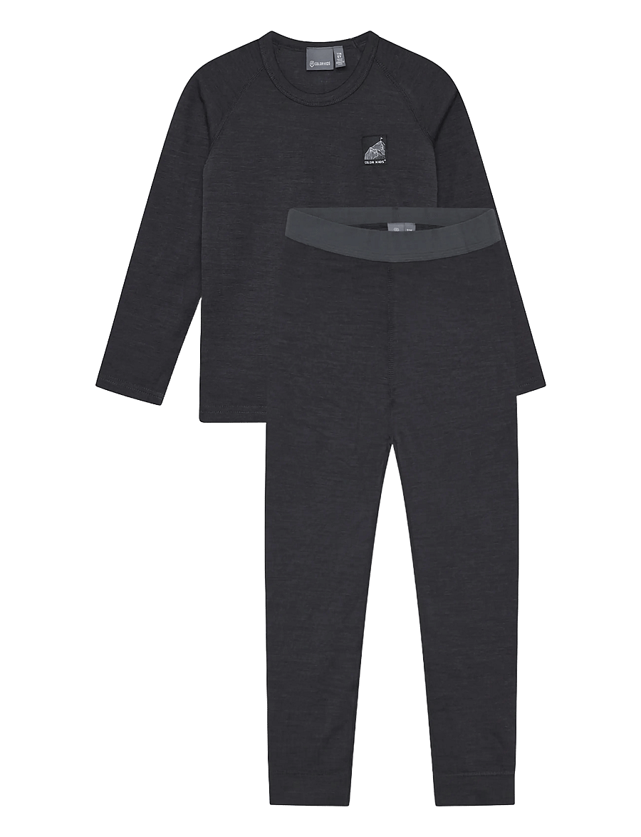 Color Kids - Ski Underwear W. Wool - underställ baby - phantom - 0