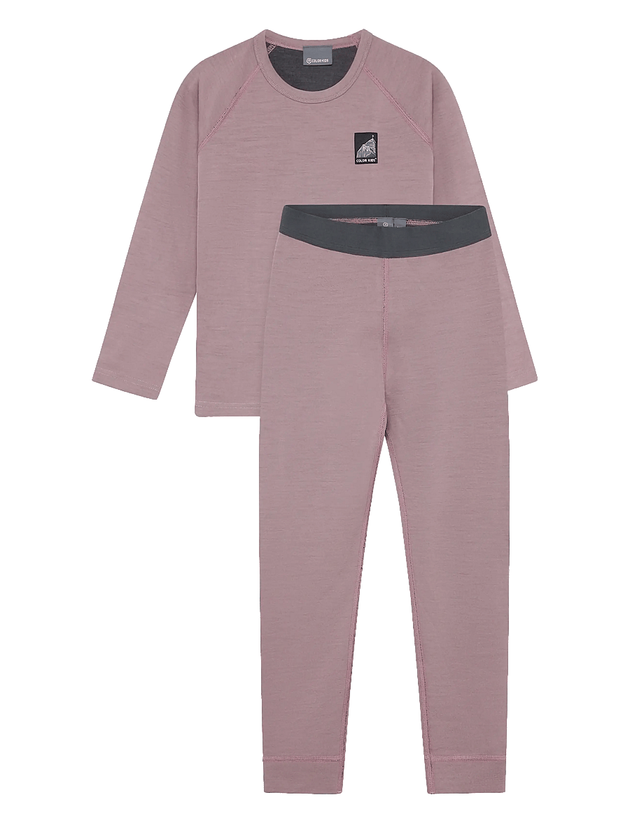 Color Kids - Ski Underwear W. Wool - base layer baby - toadstool - 0