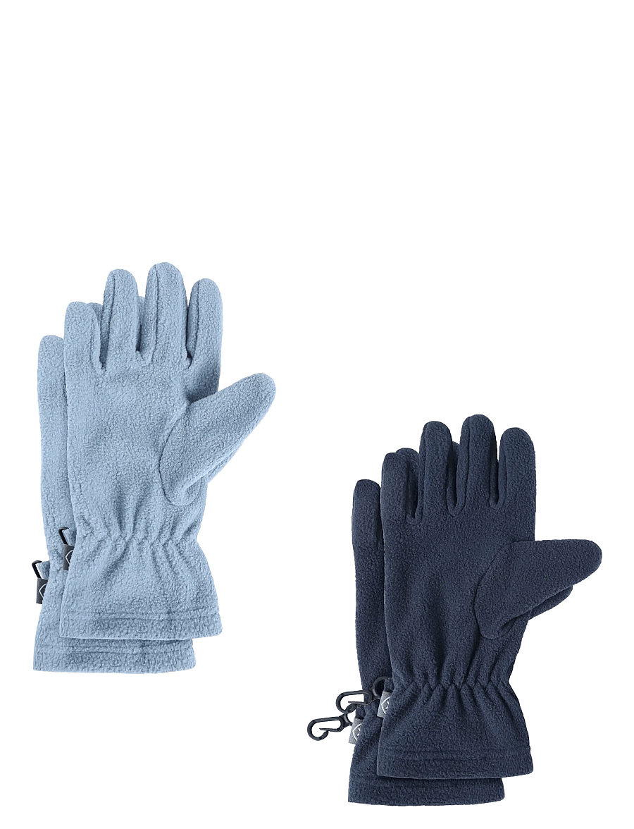 Color Kids - Gloves Fleece - 2 Pcs. Set. - kindad - windward blue - 0
