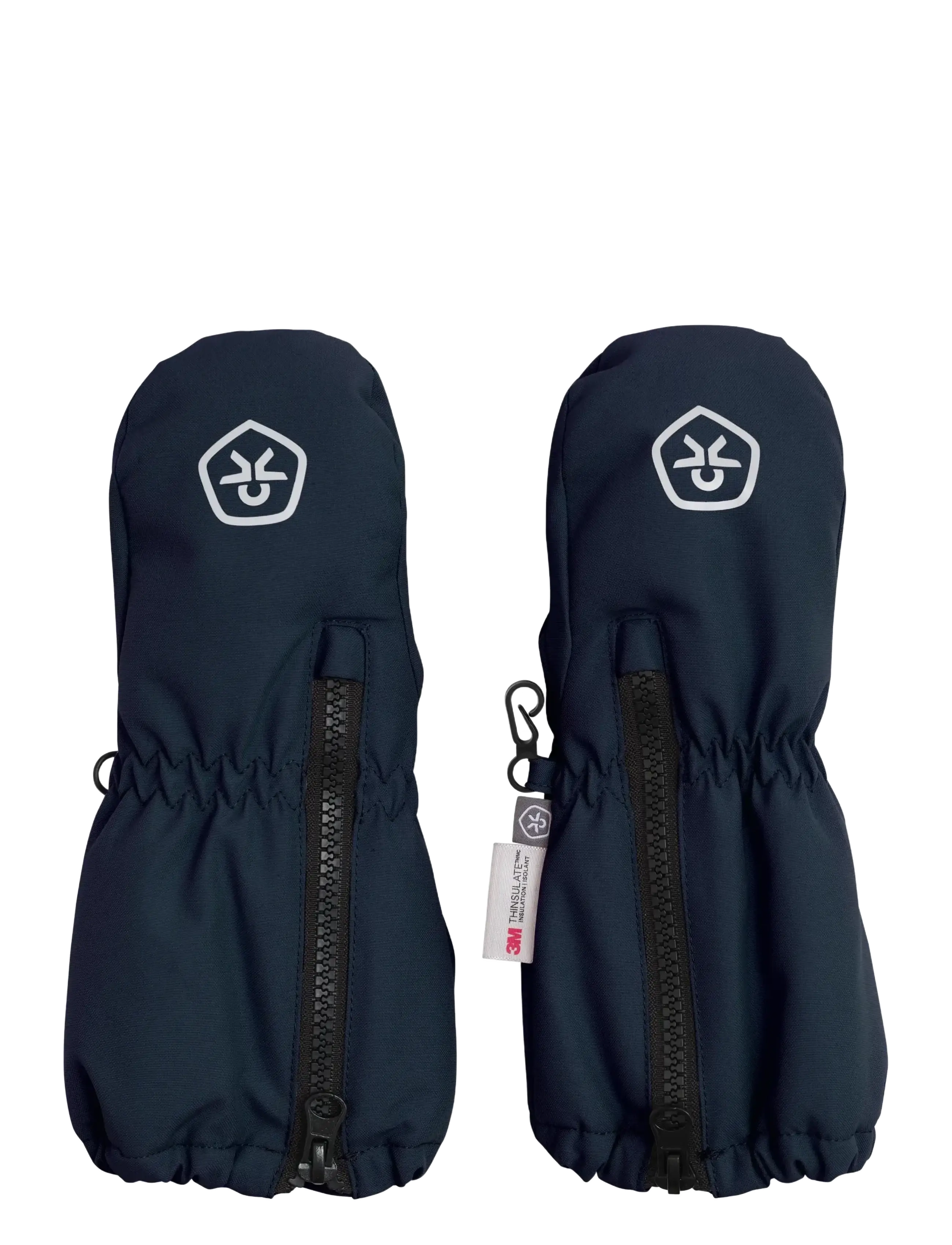 Color Kids Mittens Long W. Zipper - Handskar & Vantar - TOTAL ECLIPSE / navy