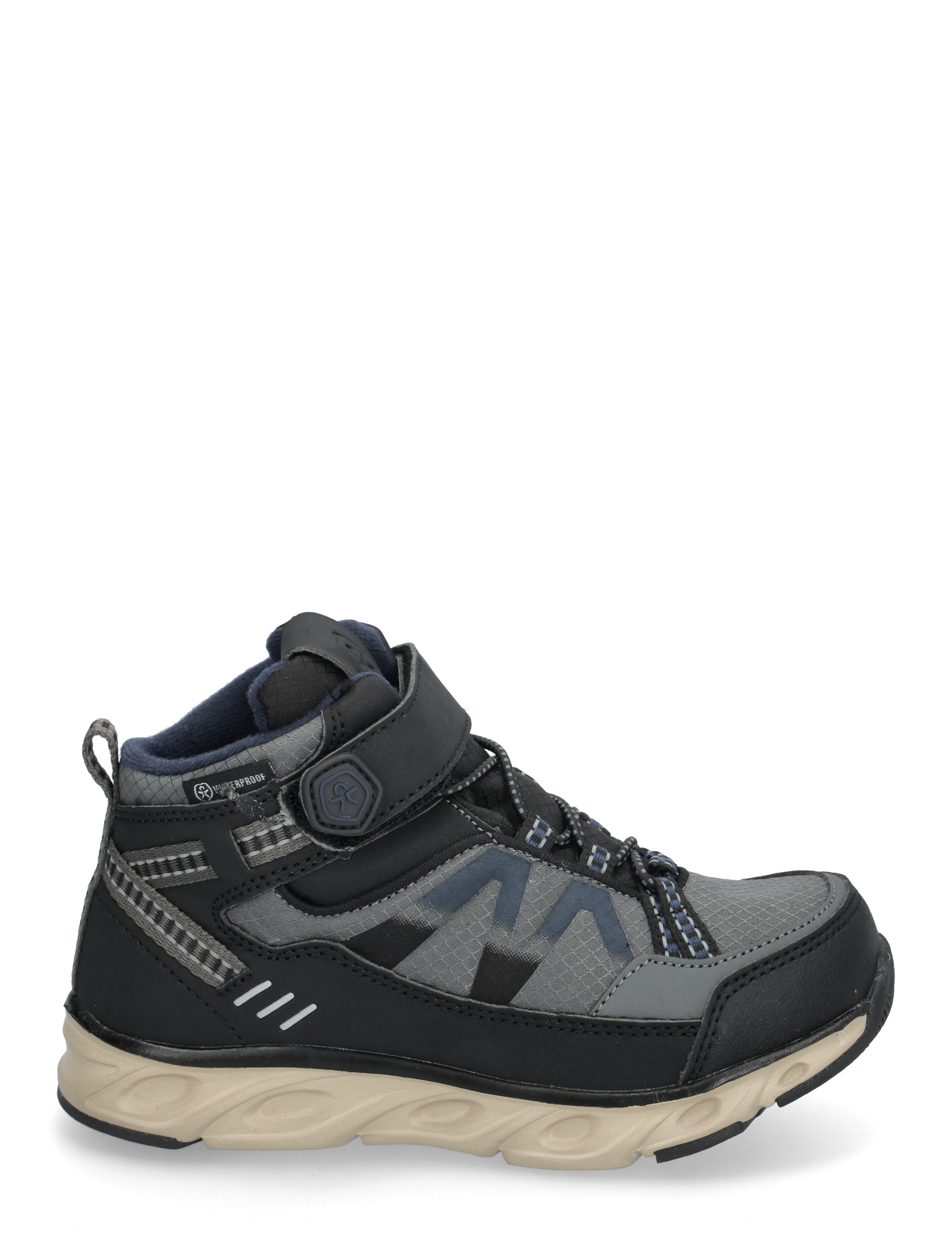 Color Kids - Boots Low Cut W. 1 velcro-WP - castlerock - 1
