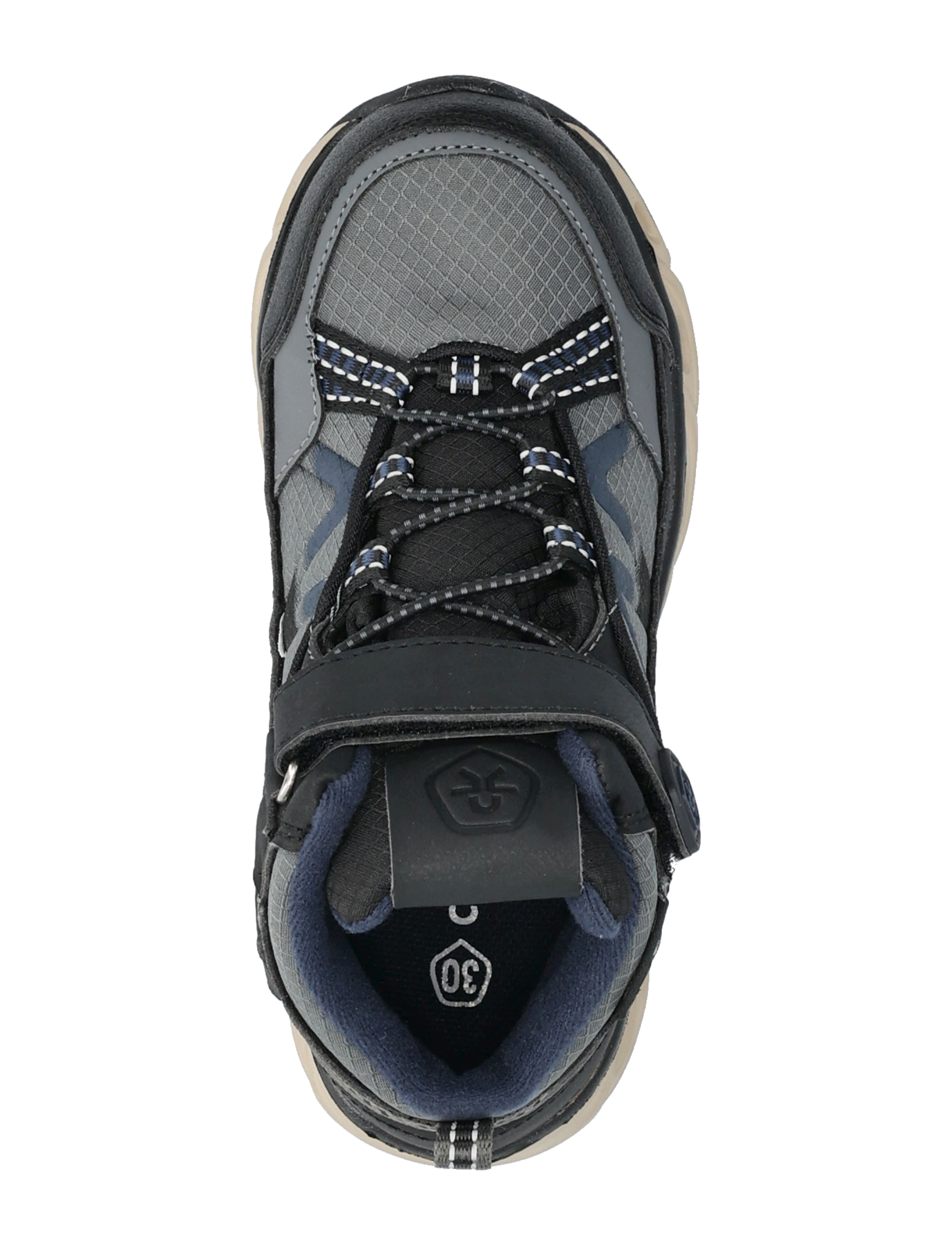 Color Kids - Boots Low Cut W. 1 velcro-WP - castlerock - 3