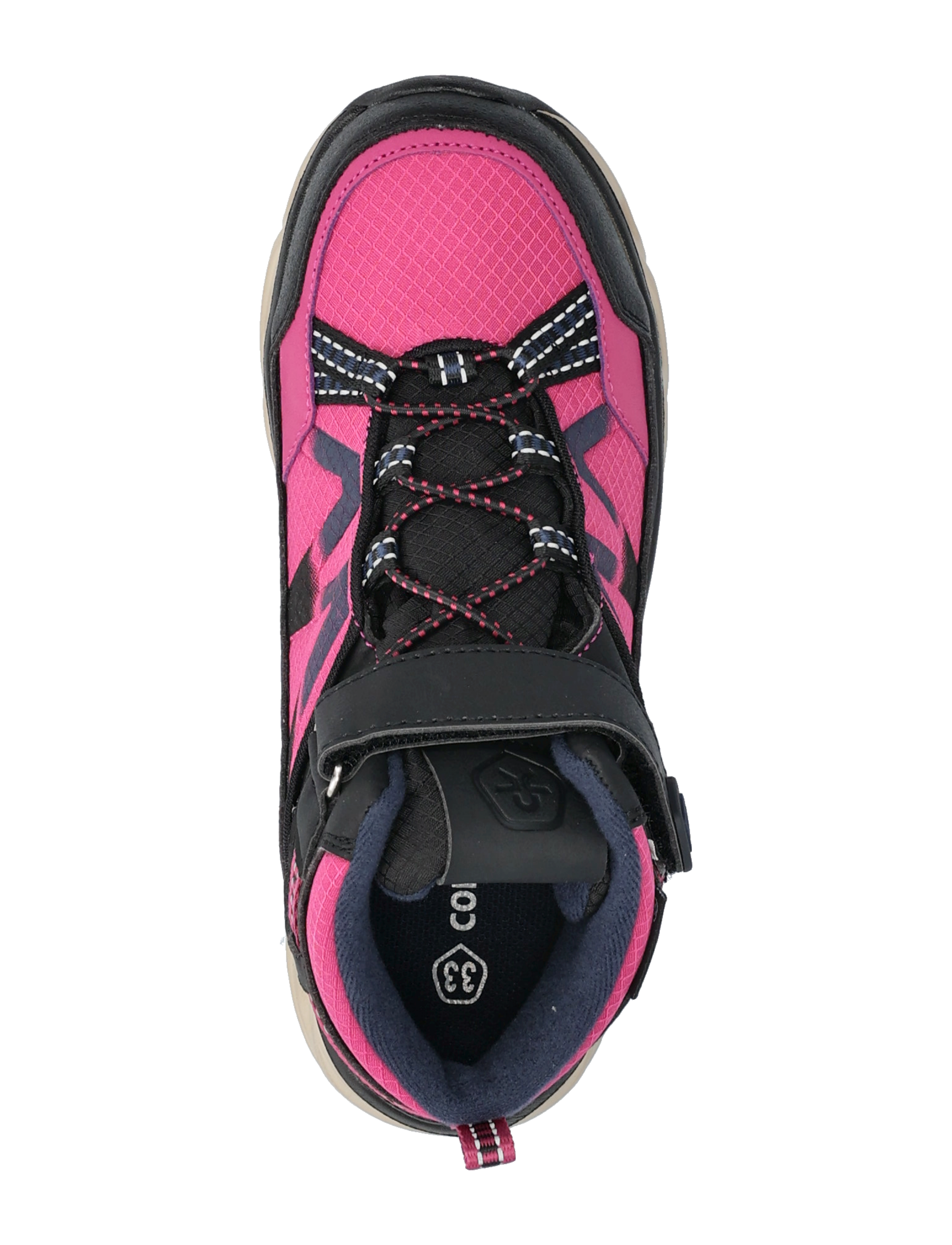 Color Kids - Boots Low Cut W. 1 velcro-WP - efterårssko - festival fuchsia - 3