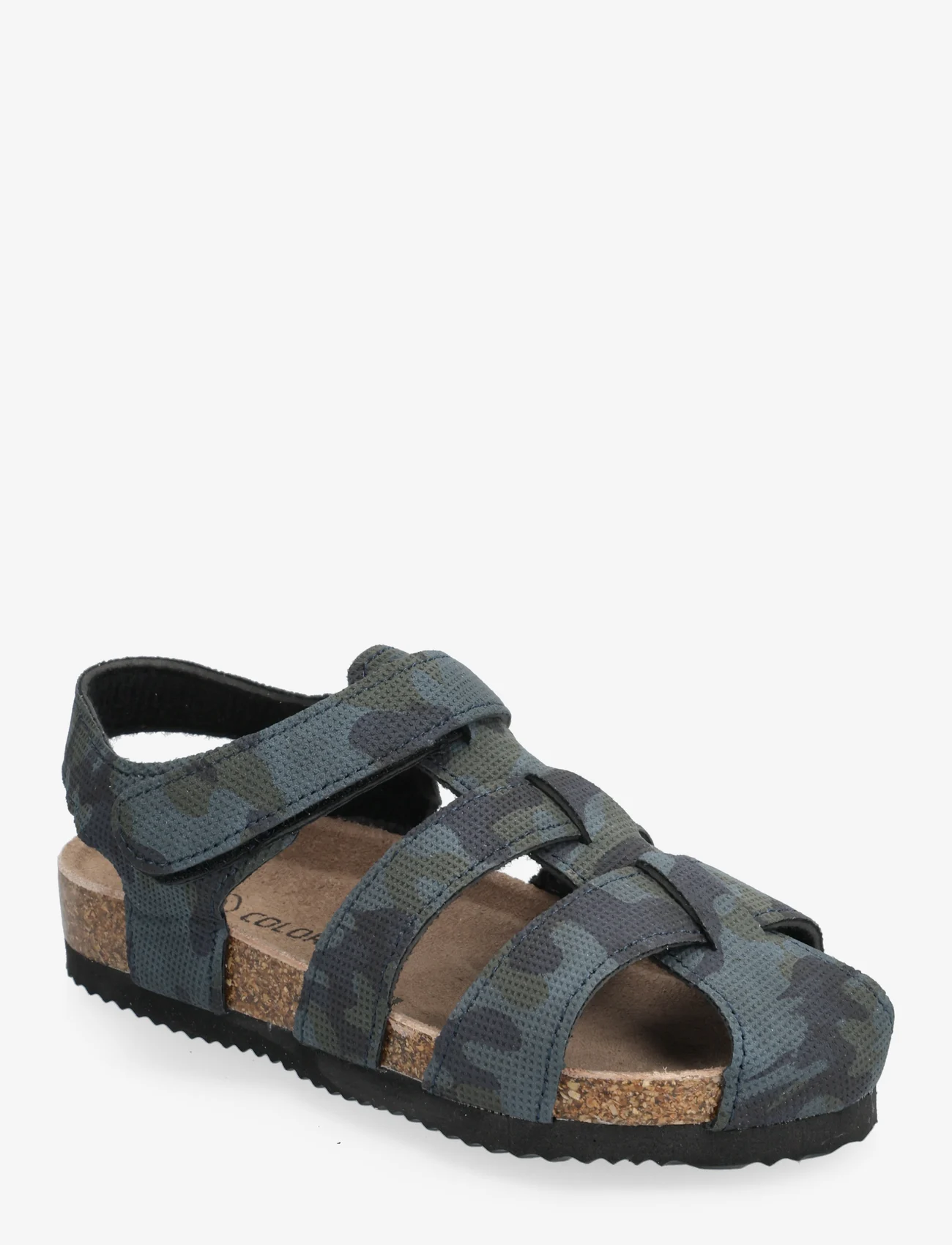 Color Kids - Sandals W. Toe + Velcro strap - sommerschnäppchen - vintage indigo - 0