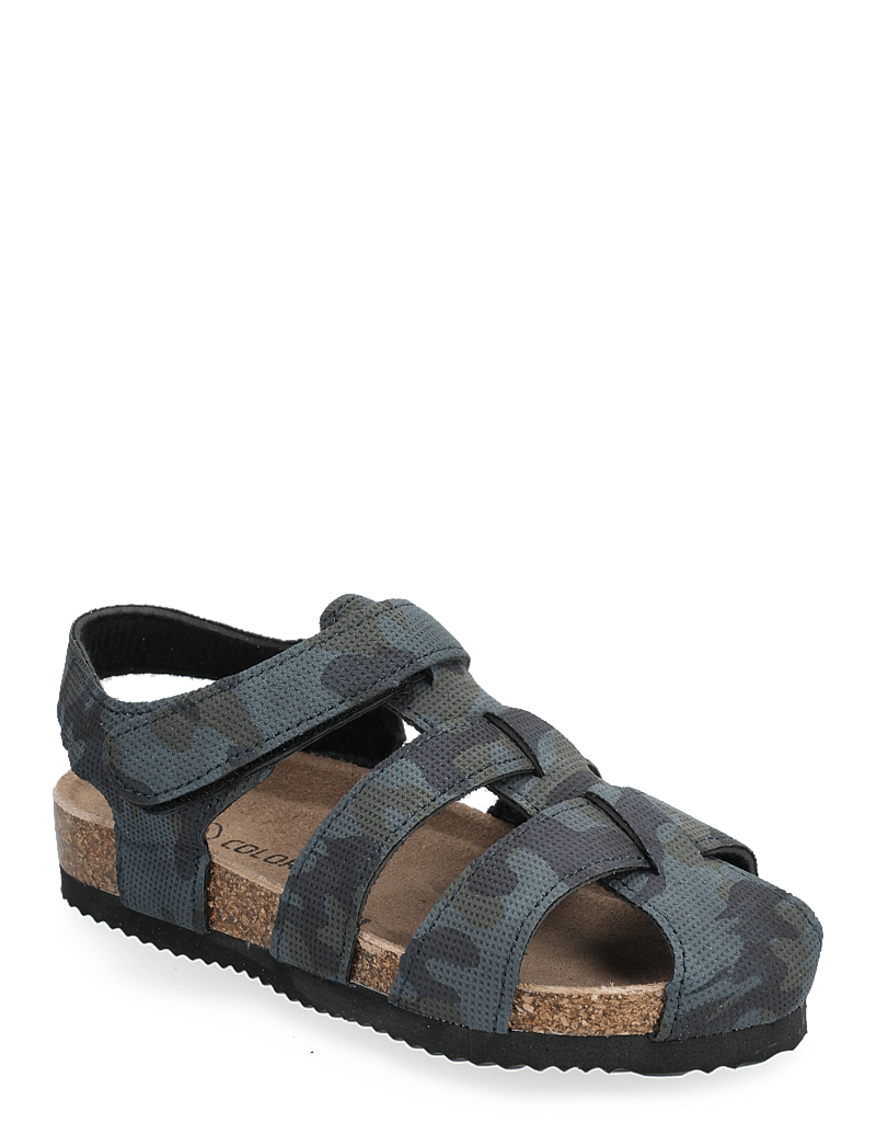 Color Kids - Sandals W. Toe + Velcro strap - vintage indigo - 0