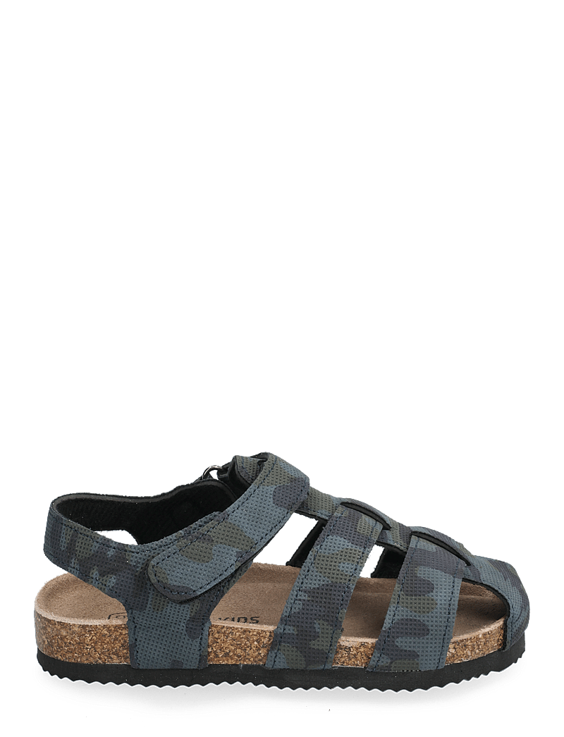 Color Kids - Sandals W. Toe + Velcro strap - vintage indigo - 1