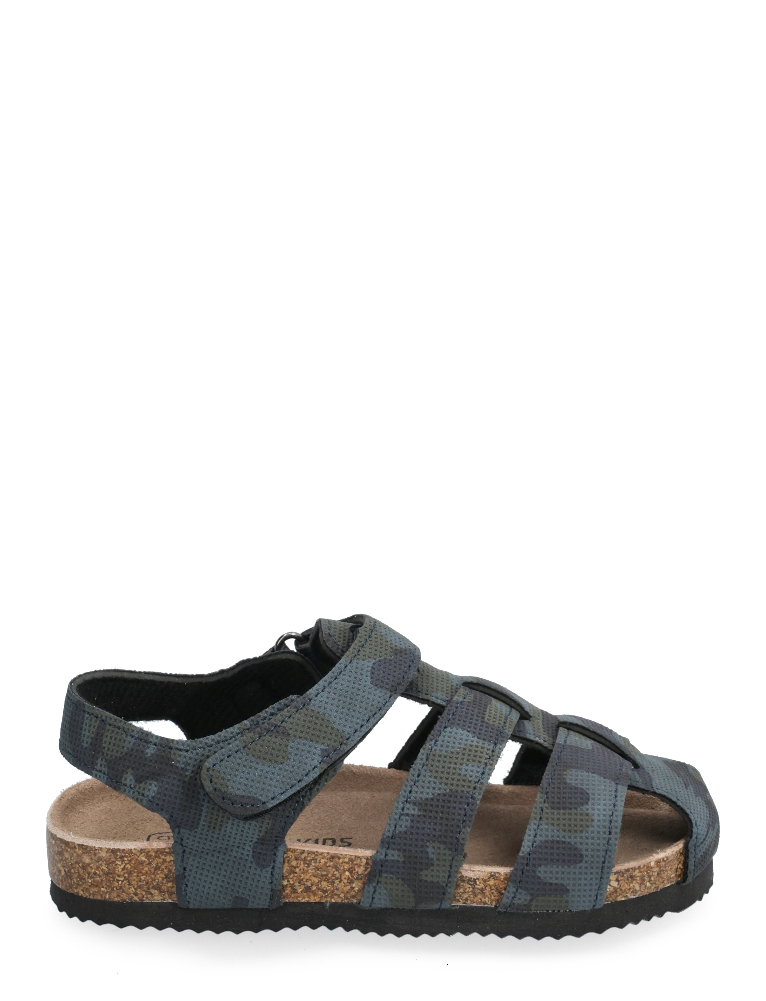 Color Kids - Sandals W. Toe + Velcro strap - vintage indigo - 1