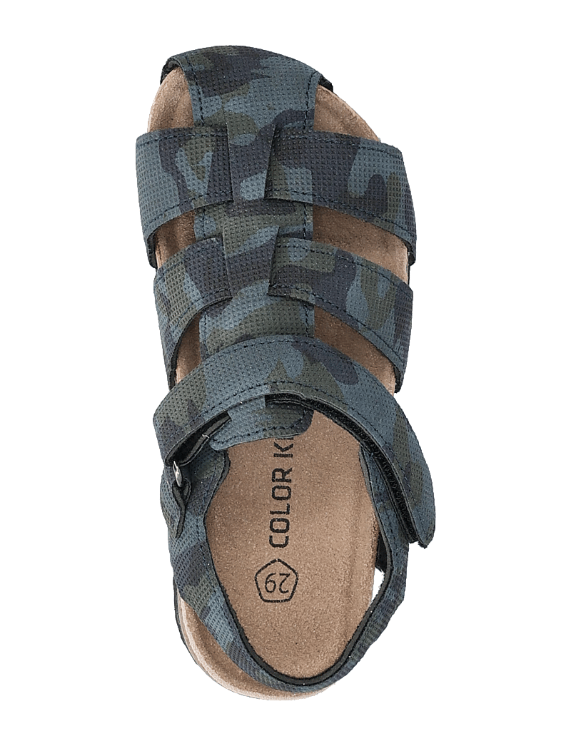 Color Kids - Sandals W. Toe + Velcro strap - vintage indigo - 3