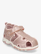 Baby Sandals W. Velcro Strap - CHALK PINK