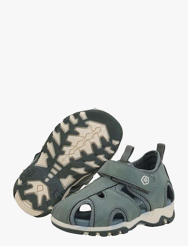 Color Kids - Baby Sandals W. Velcro Strap - skor - balsam green - 2