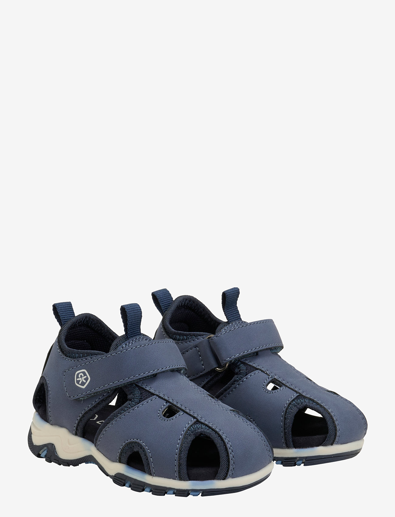 Color Kids - Baby Sandals W. Velcro Strap - jalanõud - vintage indigo - 0