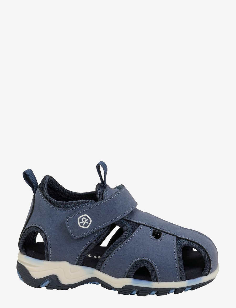 Color Kids - Baby Sandals W. Velcro Strap - kengät - vintage indigo - 1