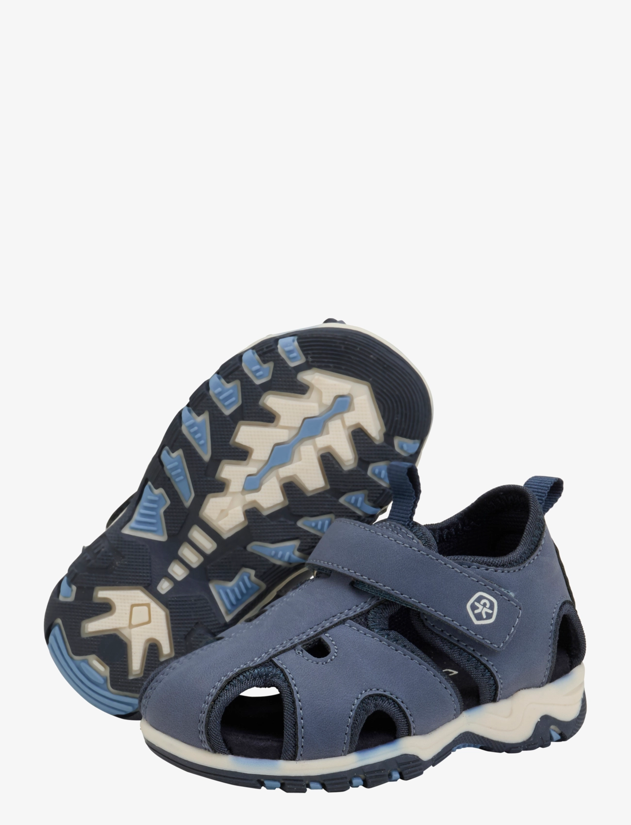 Color Kids - Baby Sandals W. Velcro Strap - kengät - vintage indigo - 2