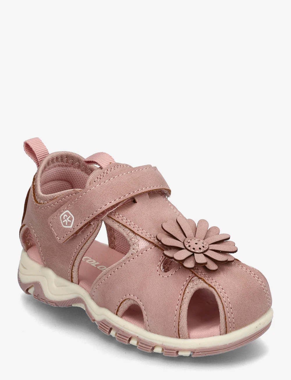 Color Kids - Baby Sandals W. Velcro Strap - schuhe - woodrose - 0