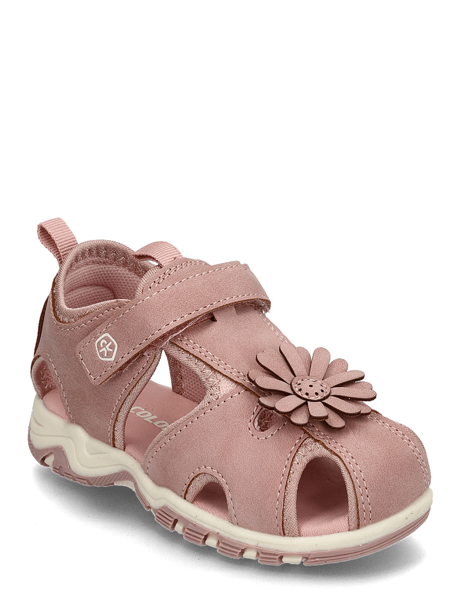 Color Kids - Baby Sandals W. Velcro Strap - sko - woodrose - 0
