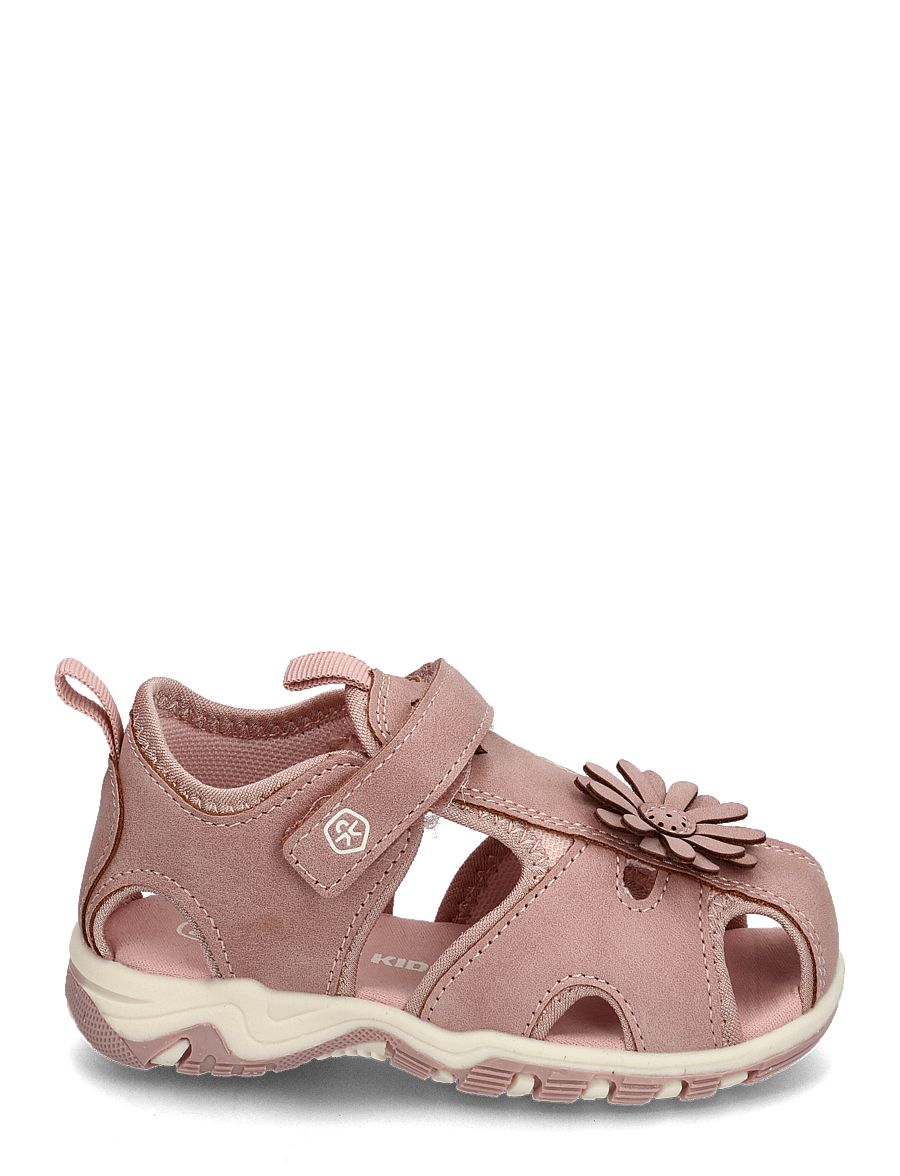 Color Kids - Baby Sandals W. Velcro Strap - sko - woodrose - 1