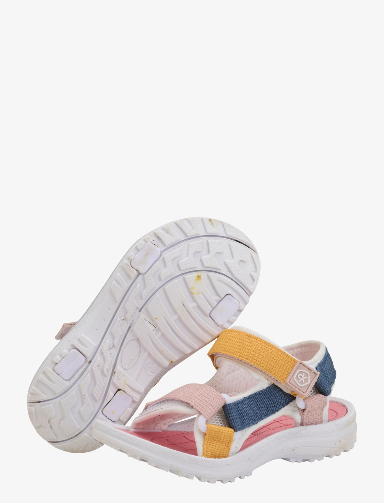 Color Kids - Colorblock sandals W. Velcro - schuhe - coral blush - 3