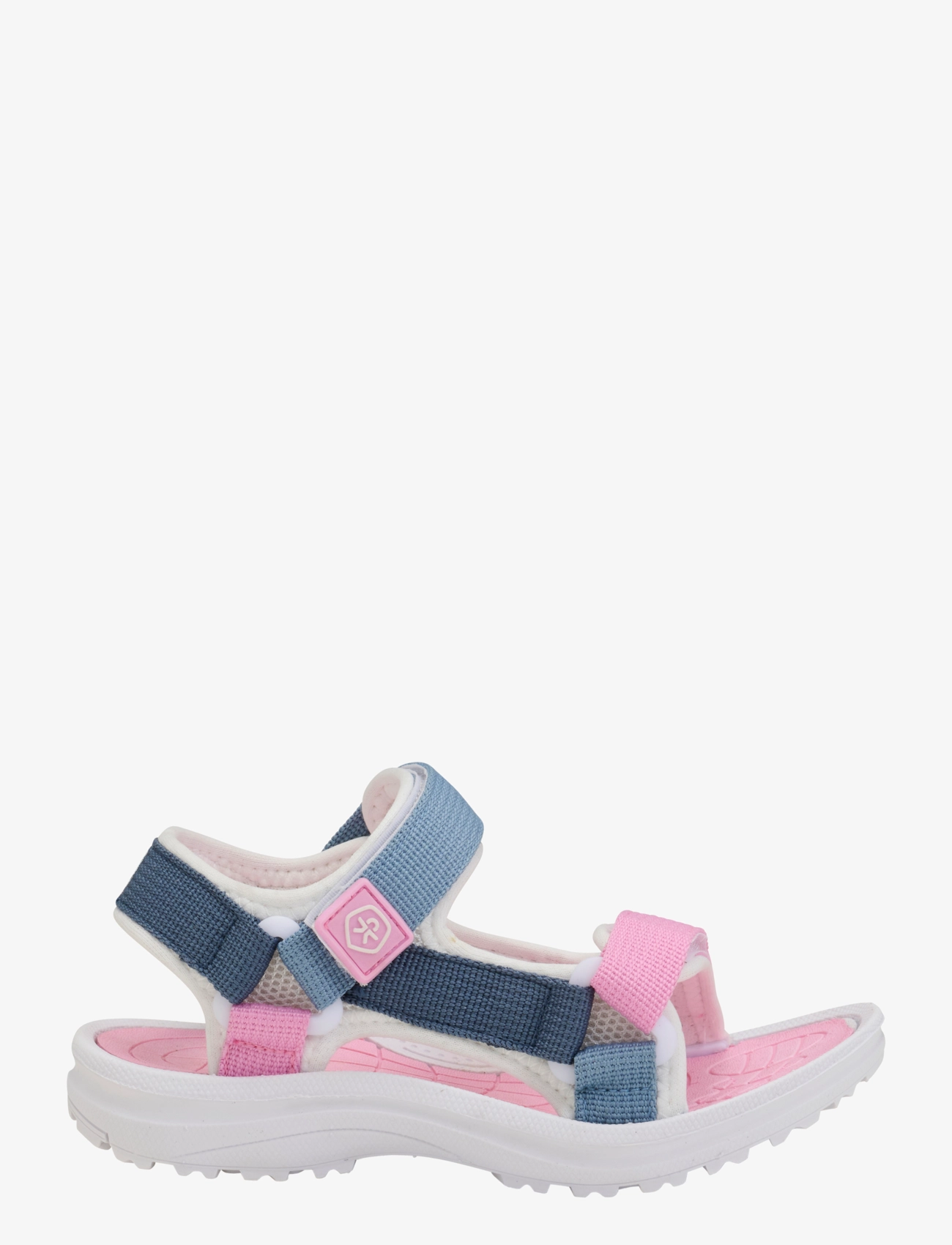 Color Kids - Colorblock sandals W. Velcro - skor - orchid - 1