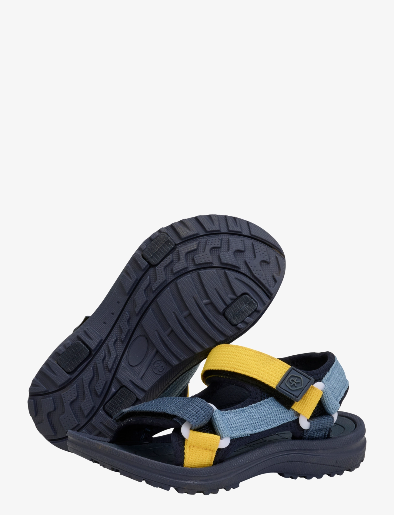 Color Kids - Colorblock sandals W. Velcro - sko - vintage indigo - 3
