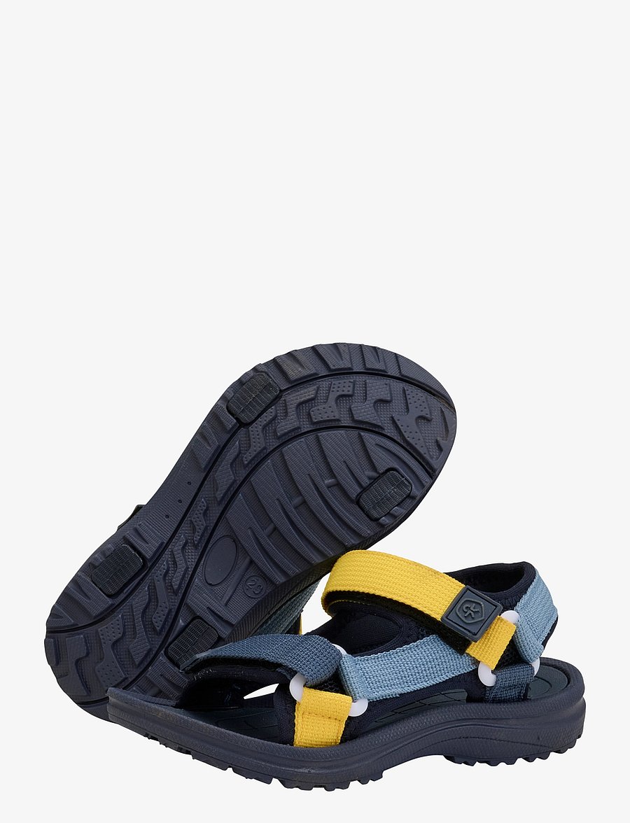 Color Kids - Colorblock sandals W. Velcro - sko - vintage indigo - 3