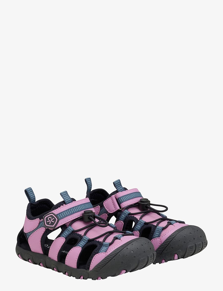 Color Kids - Sandals Hiking W. Toe Cap - shoes - orchid - 0