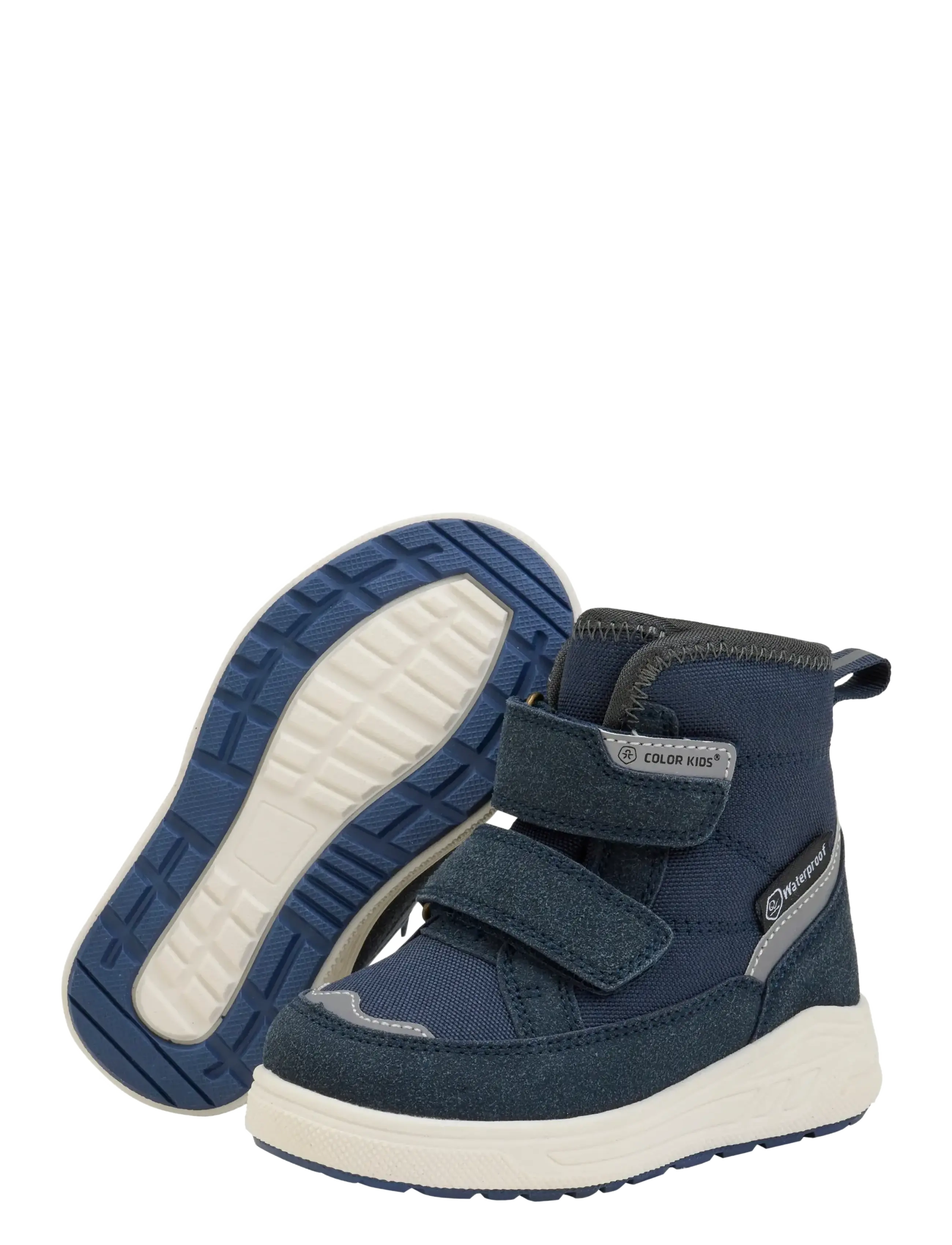 Color Kids - Boots W. Velcro, WP - efterårssko - total eclipse - 2