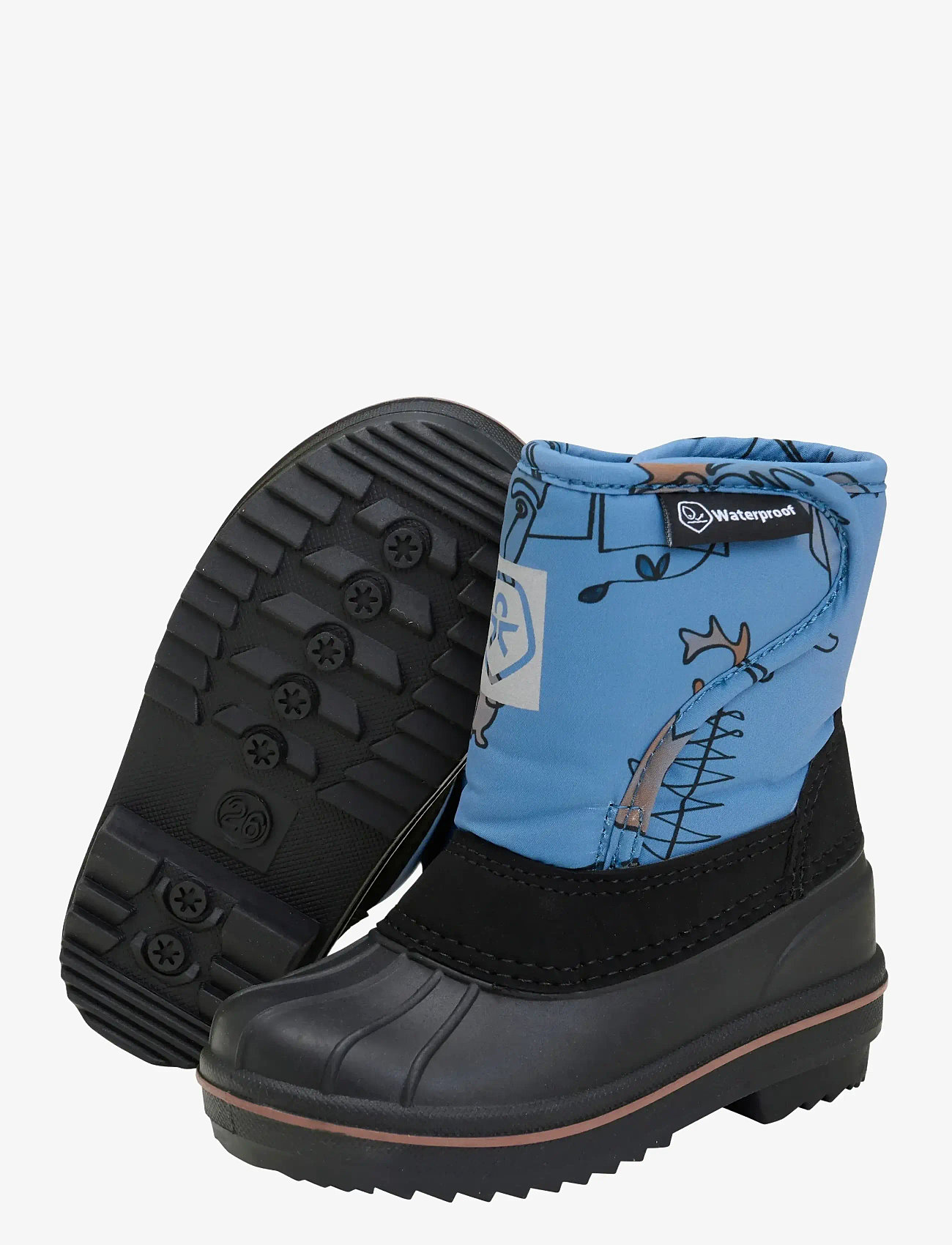 Color Kids - Boots w. wool & WP, AOP - jalanõud - coronet blue - 2