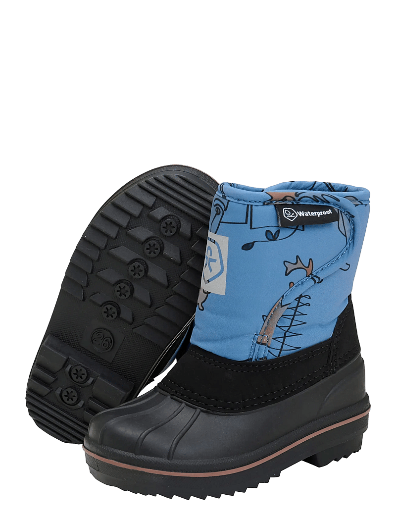 Color Kids - Boots w. wool & WP, AOP - jalanõud - coronet blue - 2