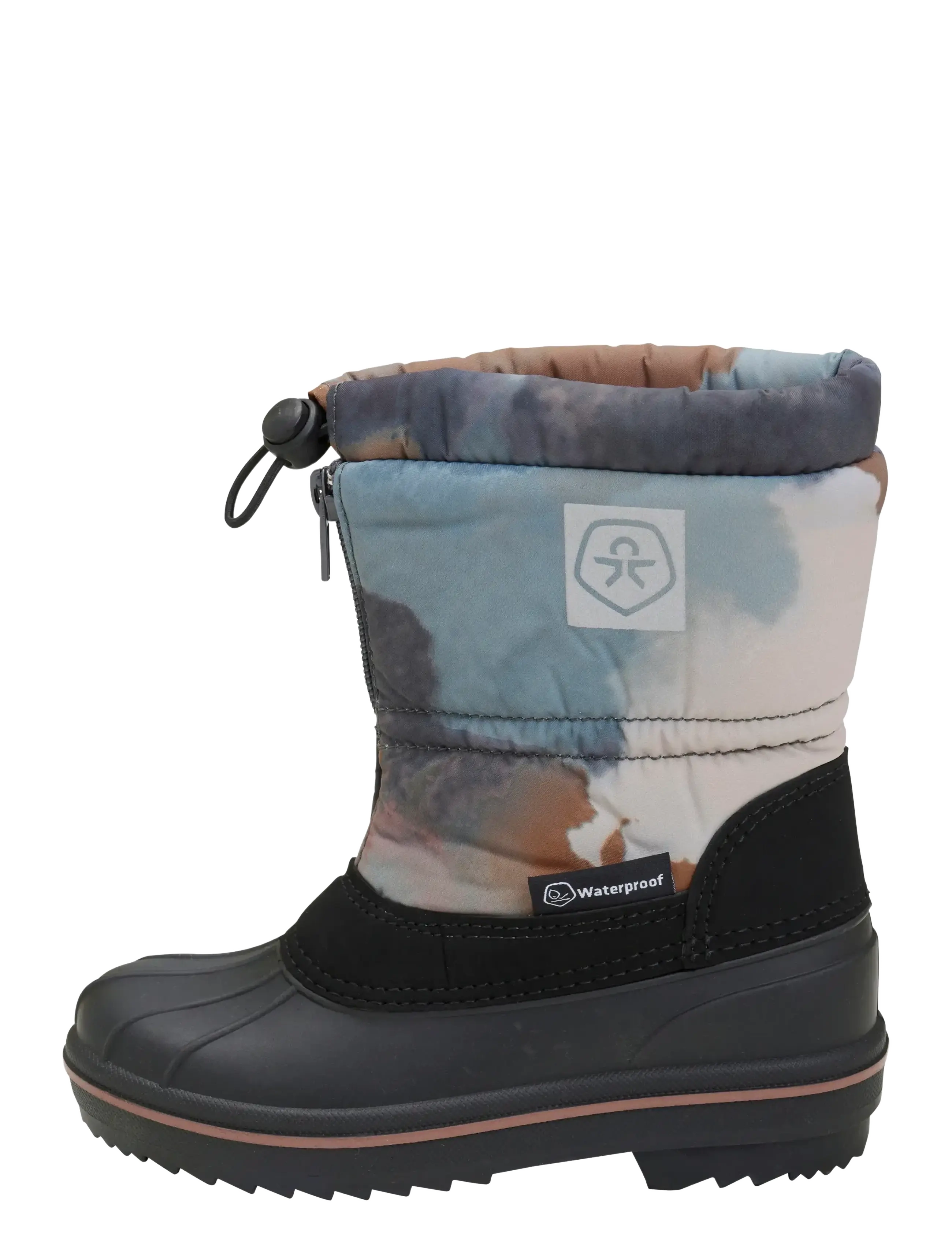 Color Kids - Boots W. Zip, Wool & WP, AOP - schoenen - stormy weather - 1