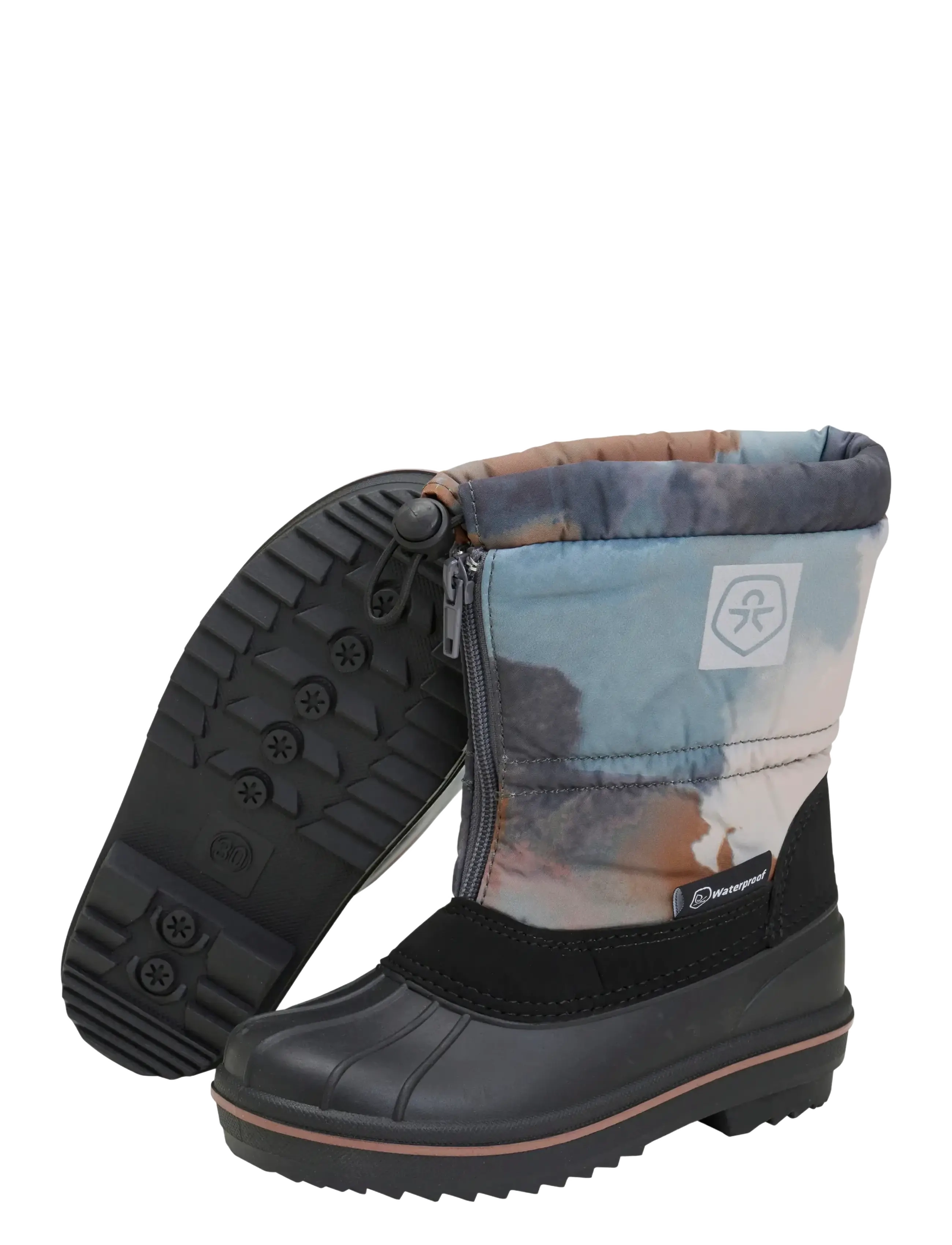 Color Kids - Boots W. Zip, Wool & WP, AOP - schoenen - stormy weather - 2