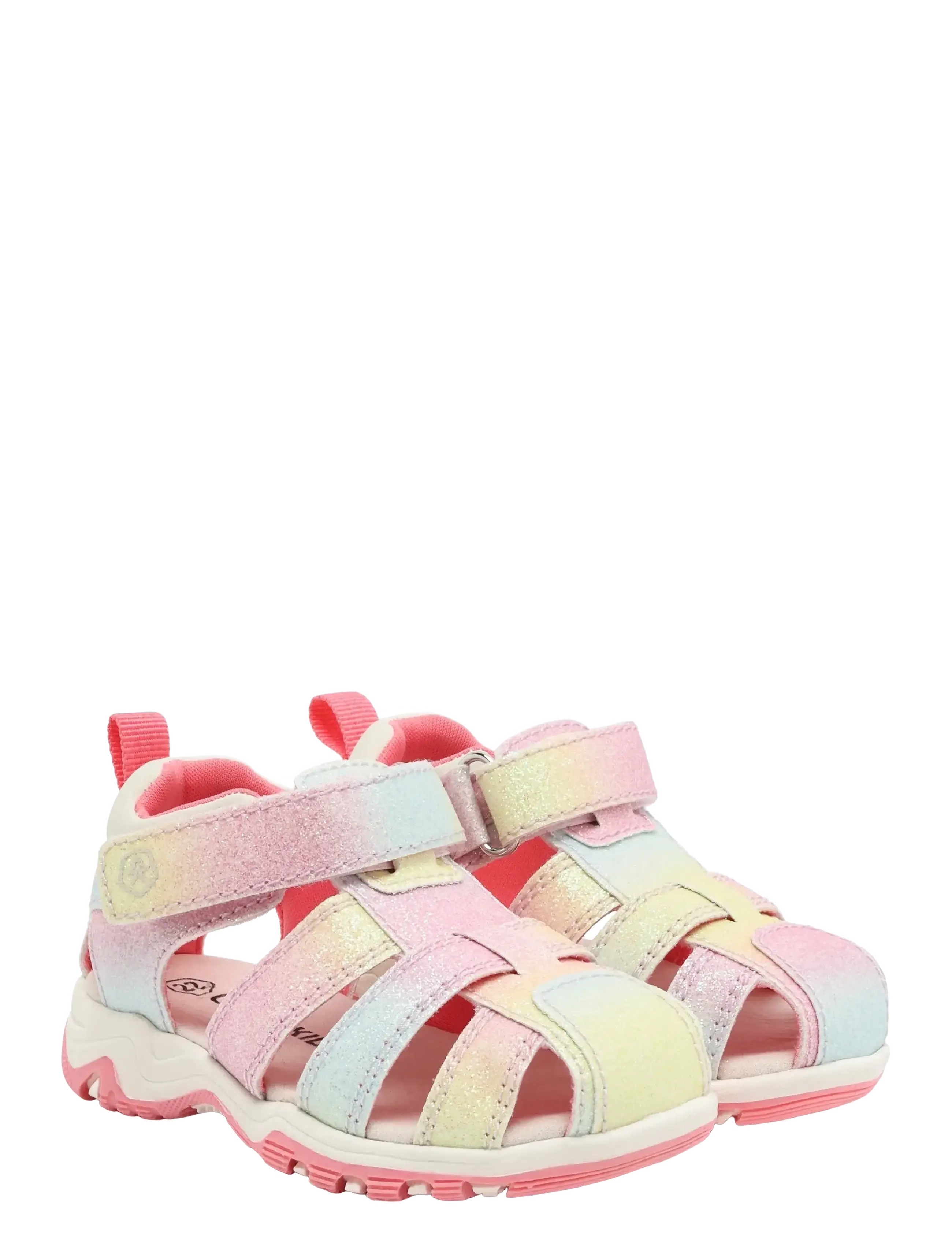 Color Kids Baby Sandals W. Velcro Strap - Kinder 23-34 - PINK LEMONADE / multi