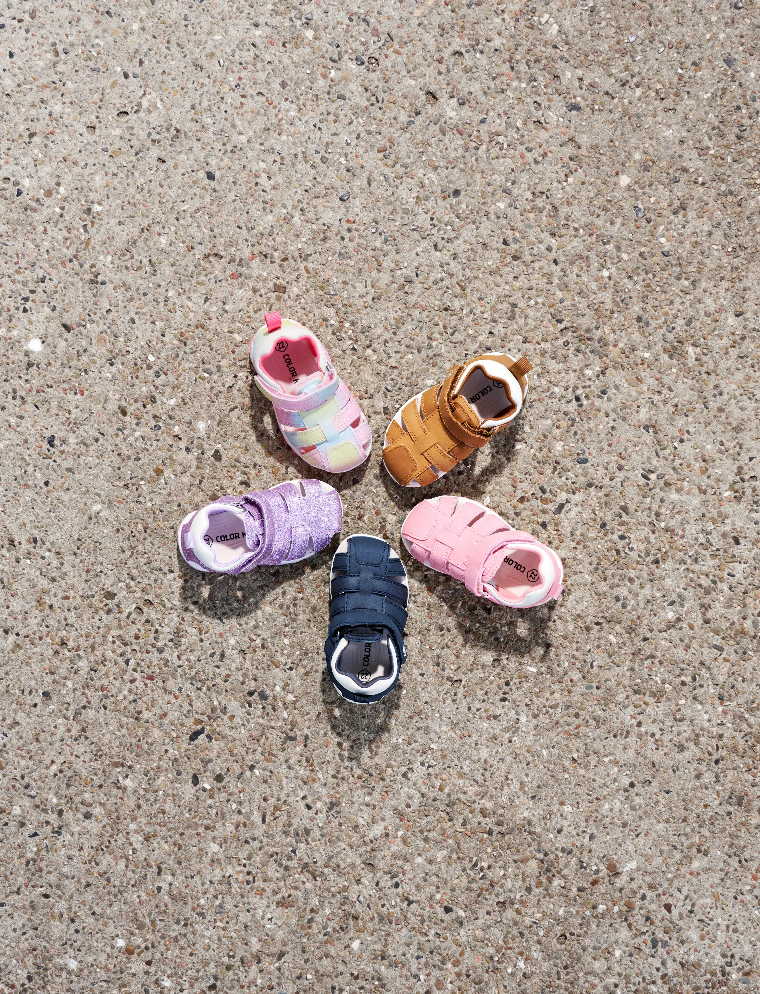 Color Kids Baby Sandals W. Velcro Strap, 26, Multi/patterned, Sommersko > Sandaler, Børn
