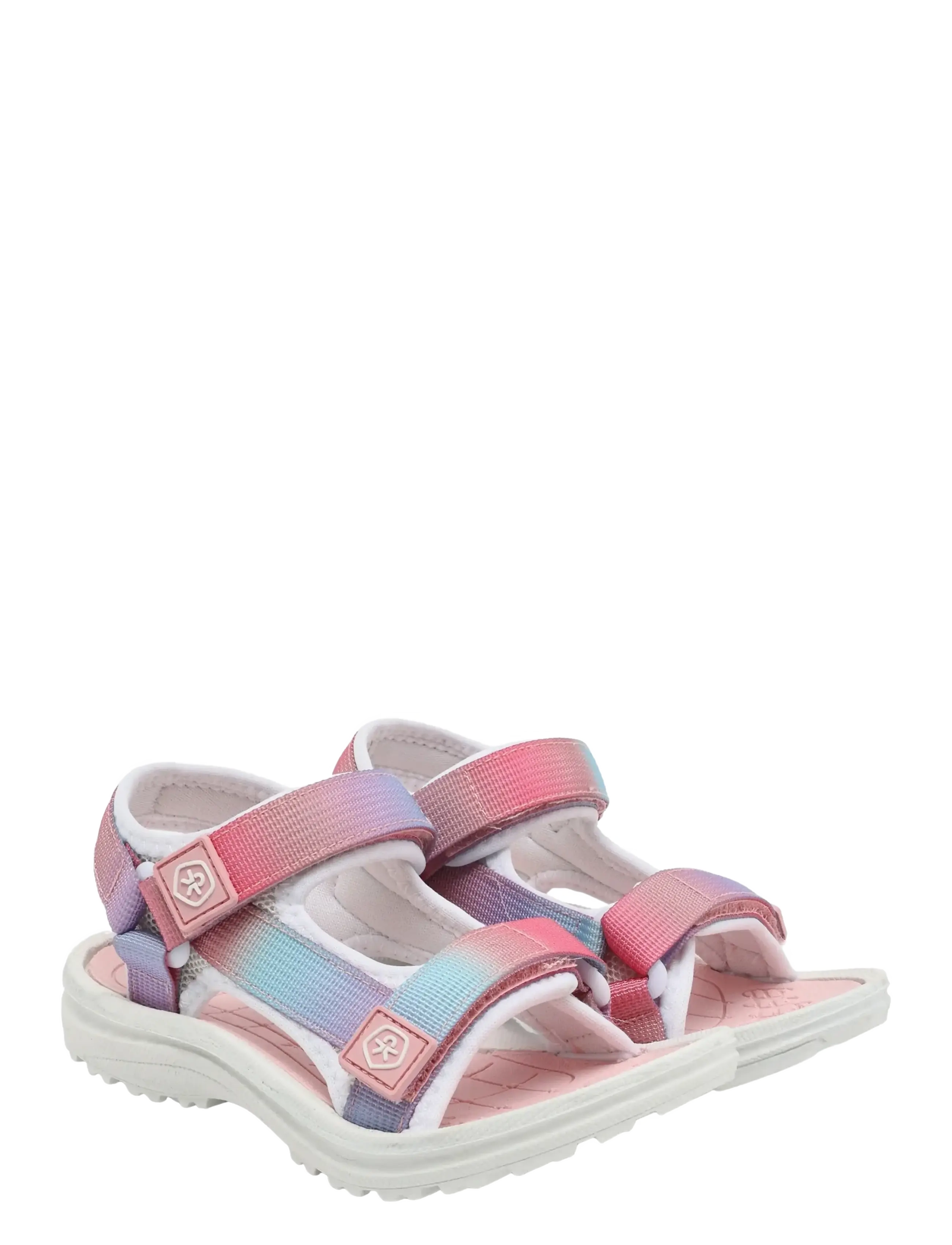 Color Kids Colorblock Sandals W. Velcro, Børn, Farveblok Velcro Sandaler, Pink, Str: 30