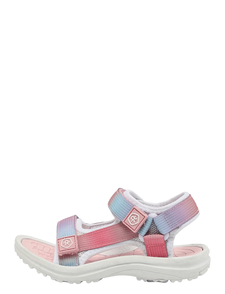 Color Kids - Colorblock sandals W. Velcro - schuhe - bridal rose - 1