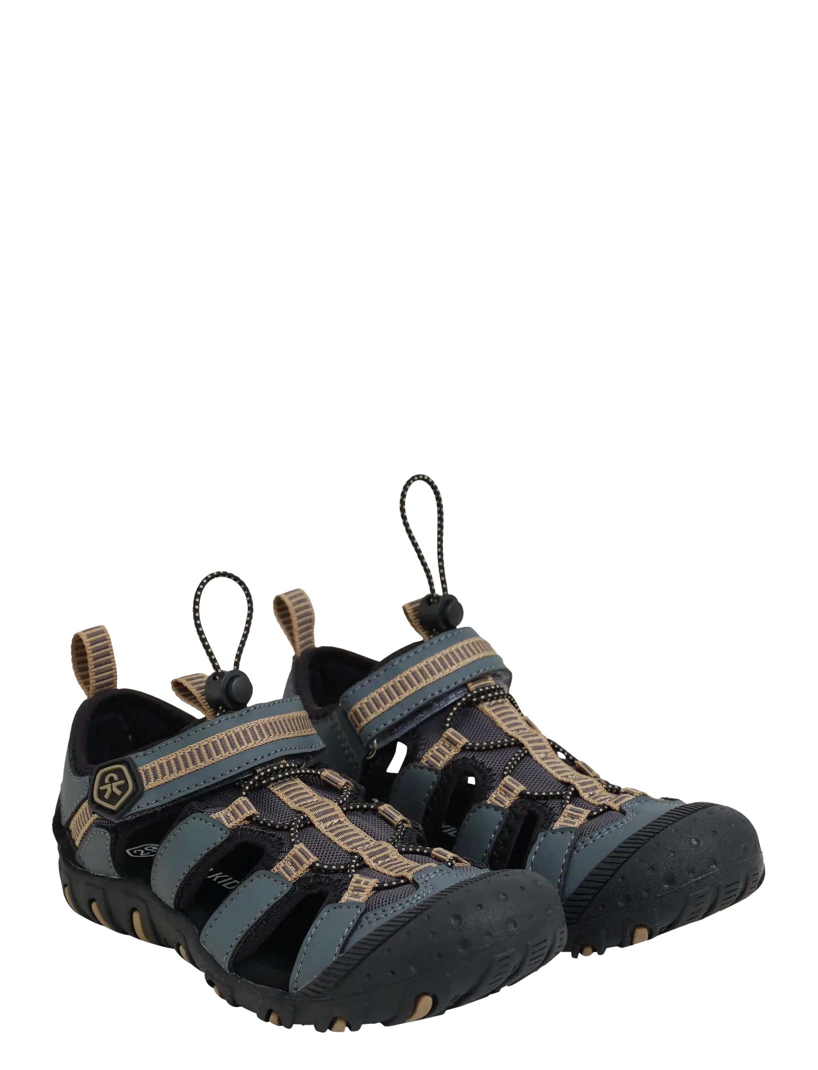 Color Kids Sandals Hiking W. Toe Cap - Kinder 23-34 - TURBULENCE / grey