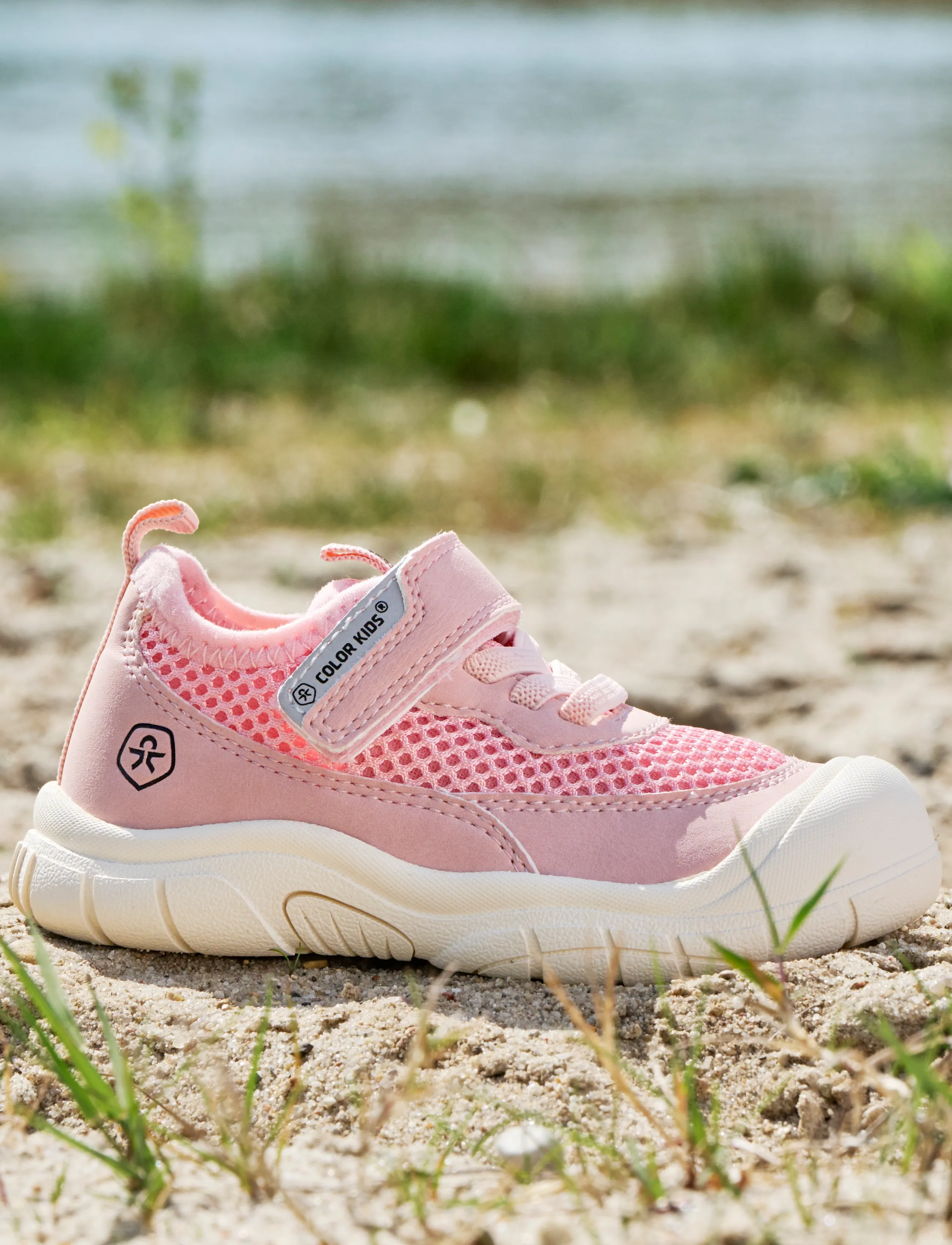 Color Kids Baby Shoe W. Velcro, 25, Summer Schuhe, Rosa - Sandals, Kinder