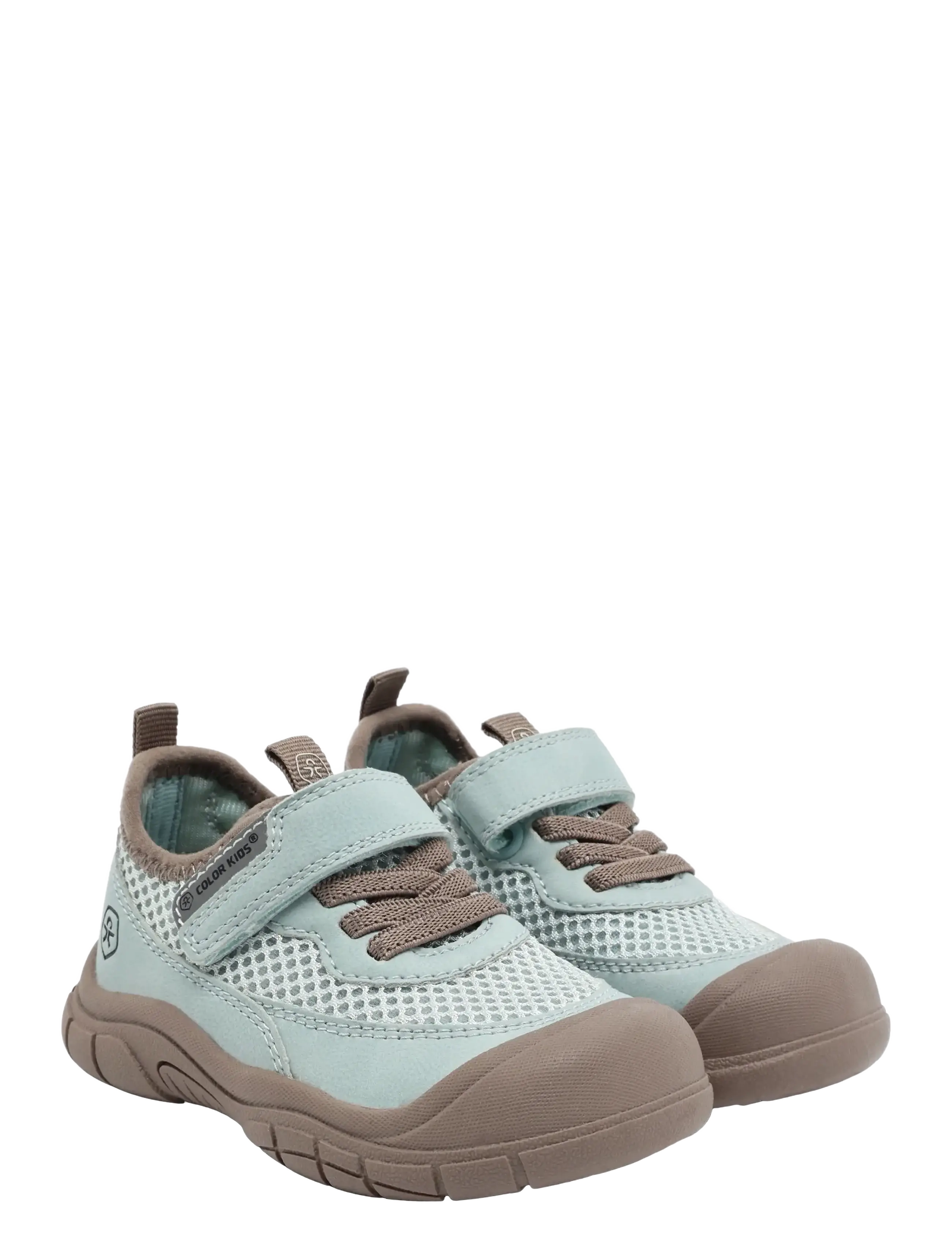 Color Kids Baby Shoe W. Velcro - Jalanõud - ETHER / green