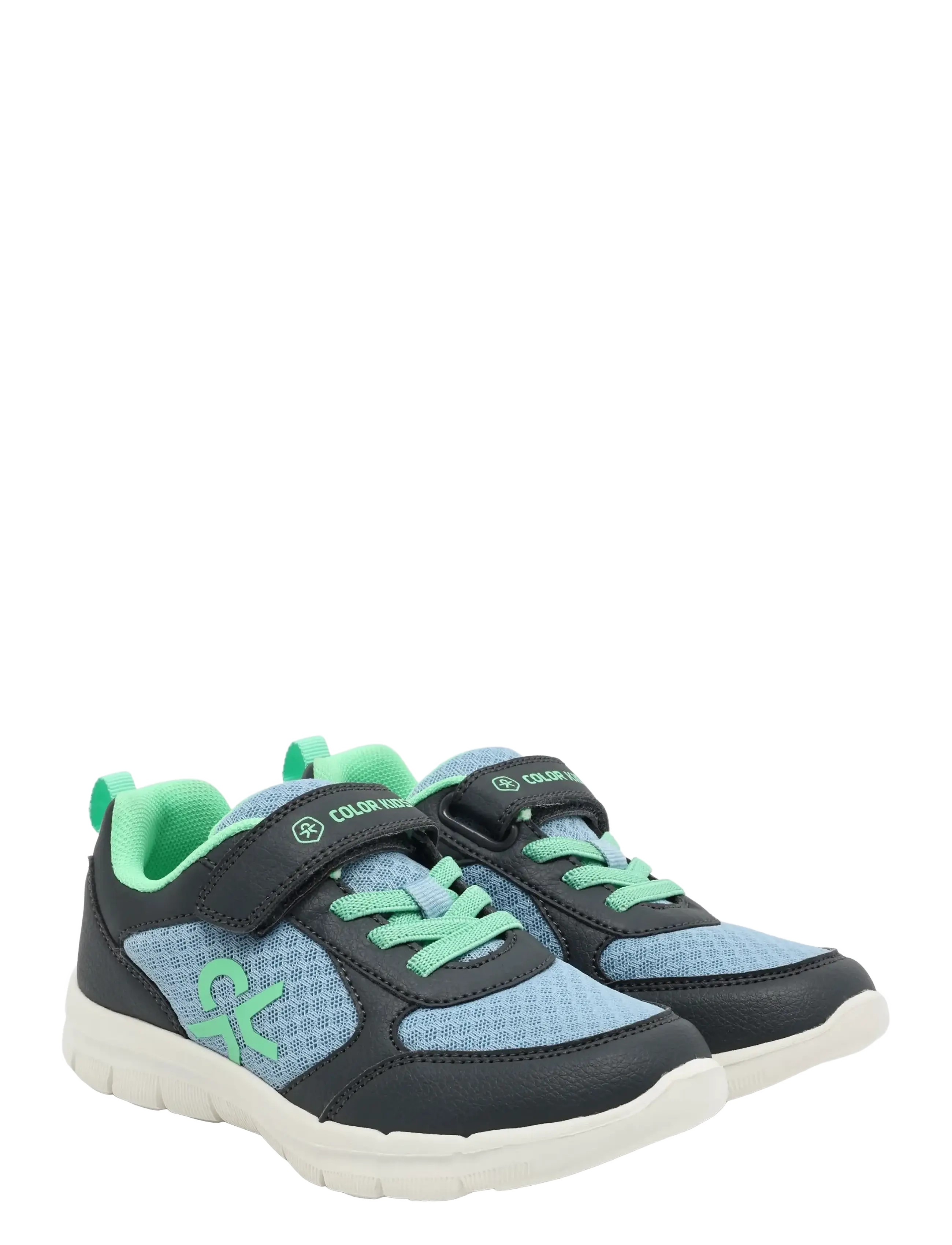 Color Kids Shoes W. Velcro - Vauva 16-22 - CERULEAN / navy